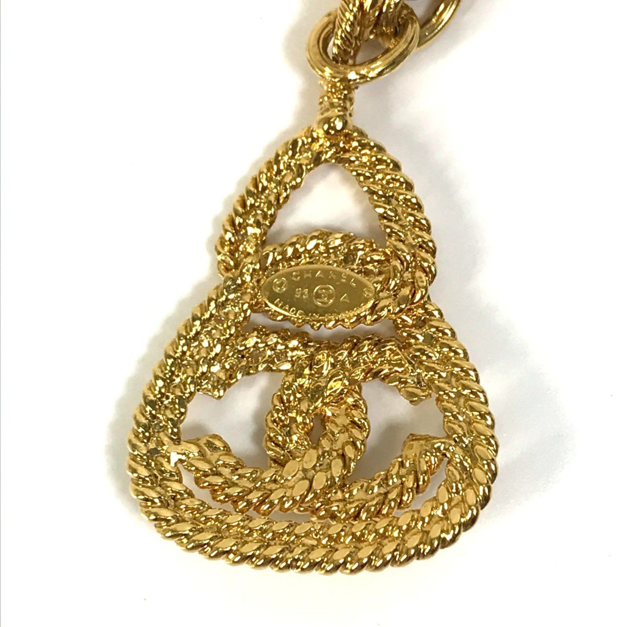 Chanel Chanel CC Mark Accessories Necklace Gold Size ONE SIZE - 7 Thumbnail