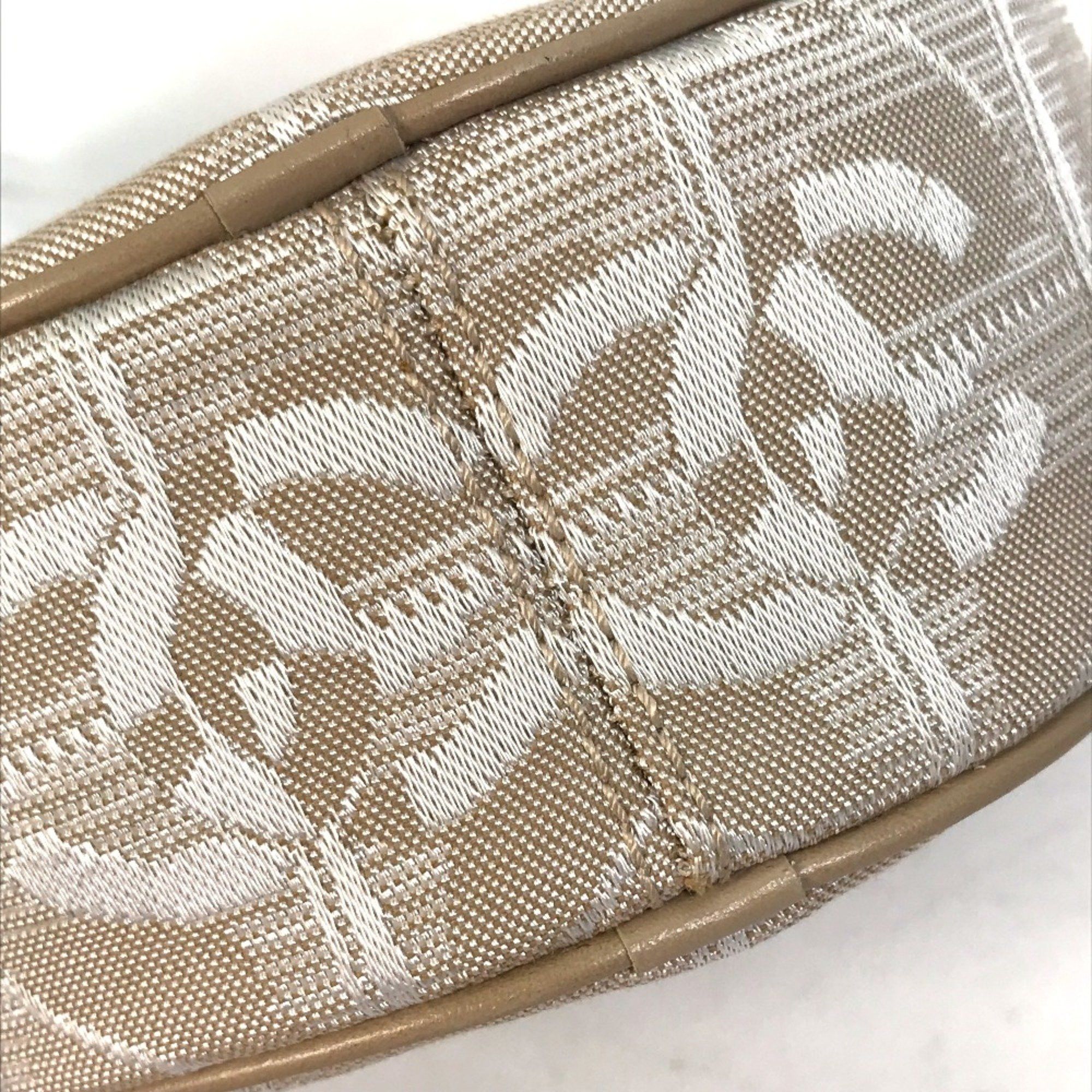 Chanel Chanel A17682 CC Mark Pochette Pouch Beige Size ONE SIZE - 4 Thumbnail