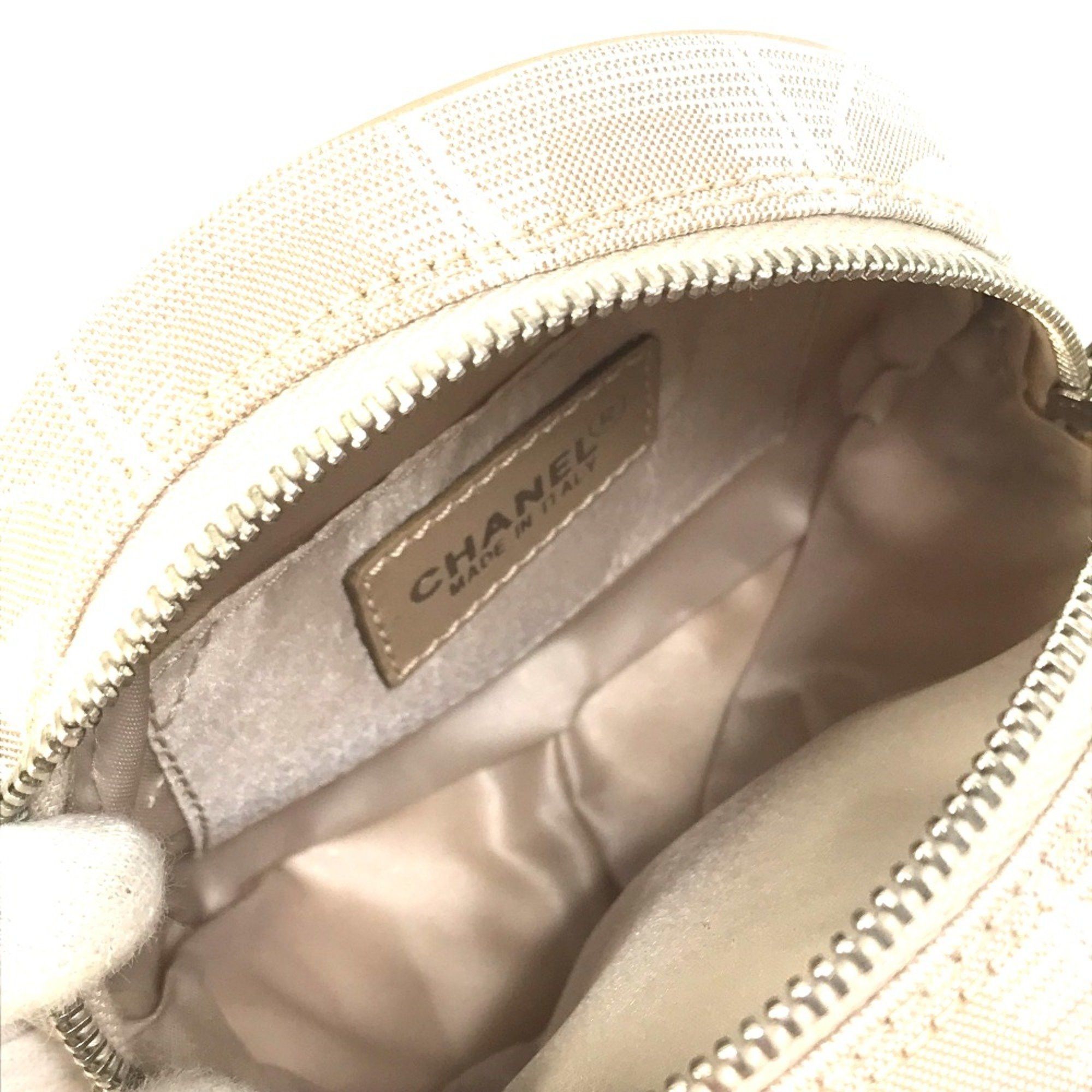 Chanel Chanel A17682 CC Mark Pochette Pouch Beige Size ONE SIZE - 6 Thumbnail
