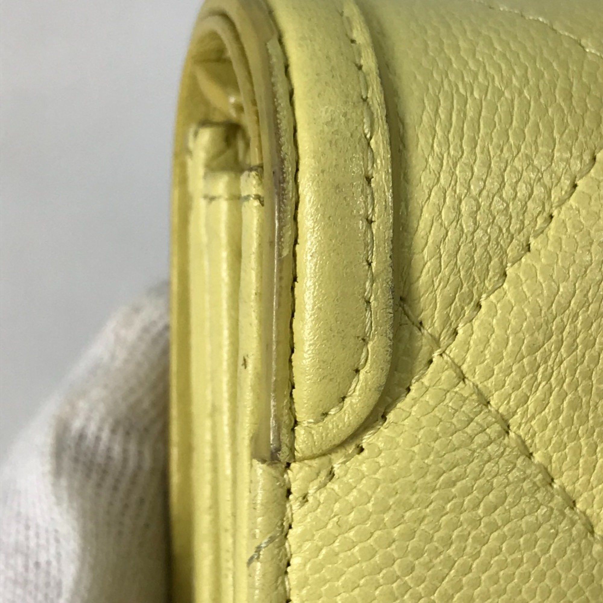 Chanel Chanel Long wallet Two fold Long Wallet yellow Size ONE SIZE - 9 Thumbnail
