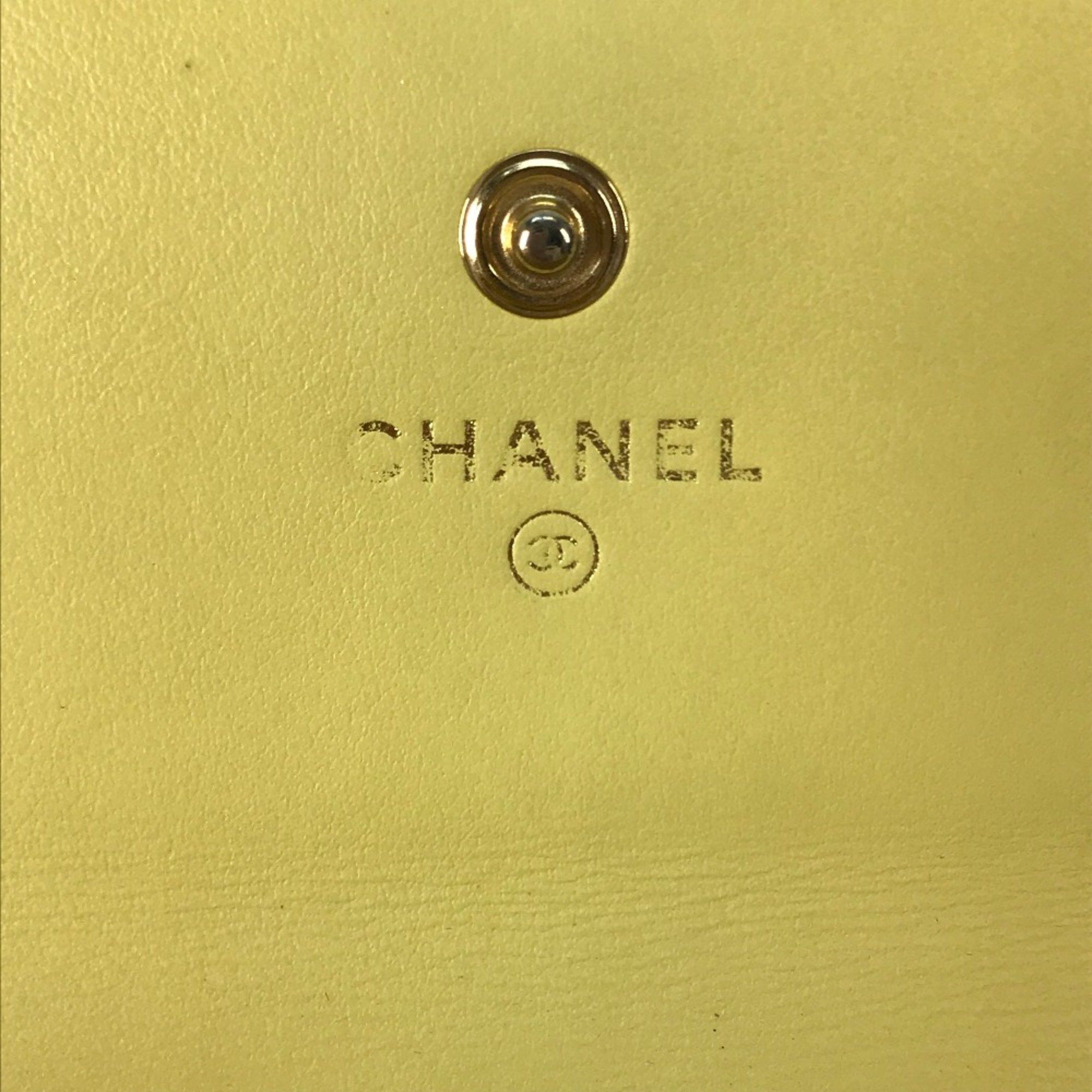 Chanel Chanel Long wallet Two fold Long Wallet yellow Size ONE SIZE - 15 Thumbnail