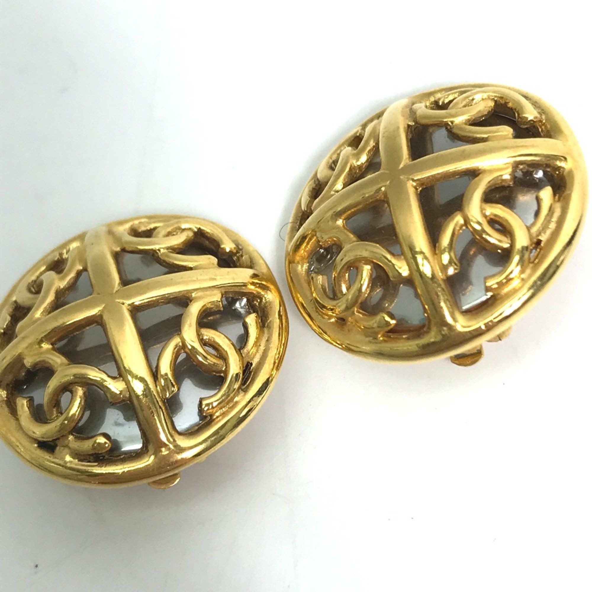 Chanel Chanel 93P vintage Earrings Gold Size ONE SIZE - 2 Thumbnail