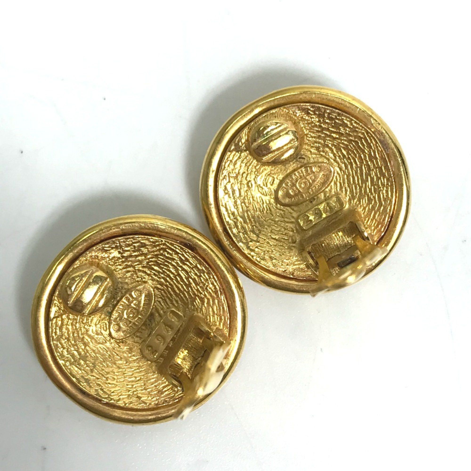 Chanel Chanel 93P vintage Earrings Gold Size ONE SIZE - 5 Thumbnail