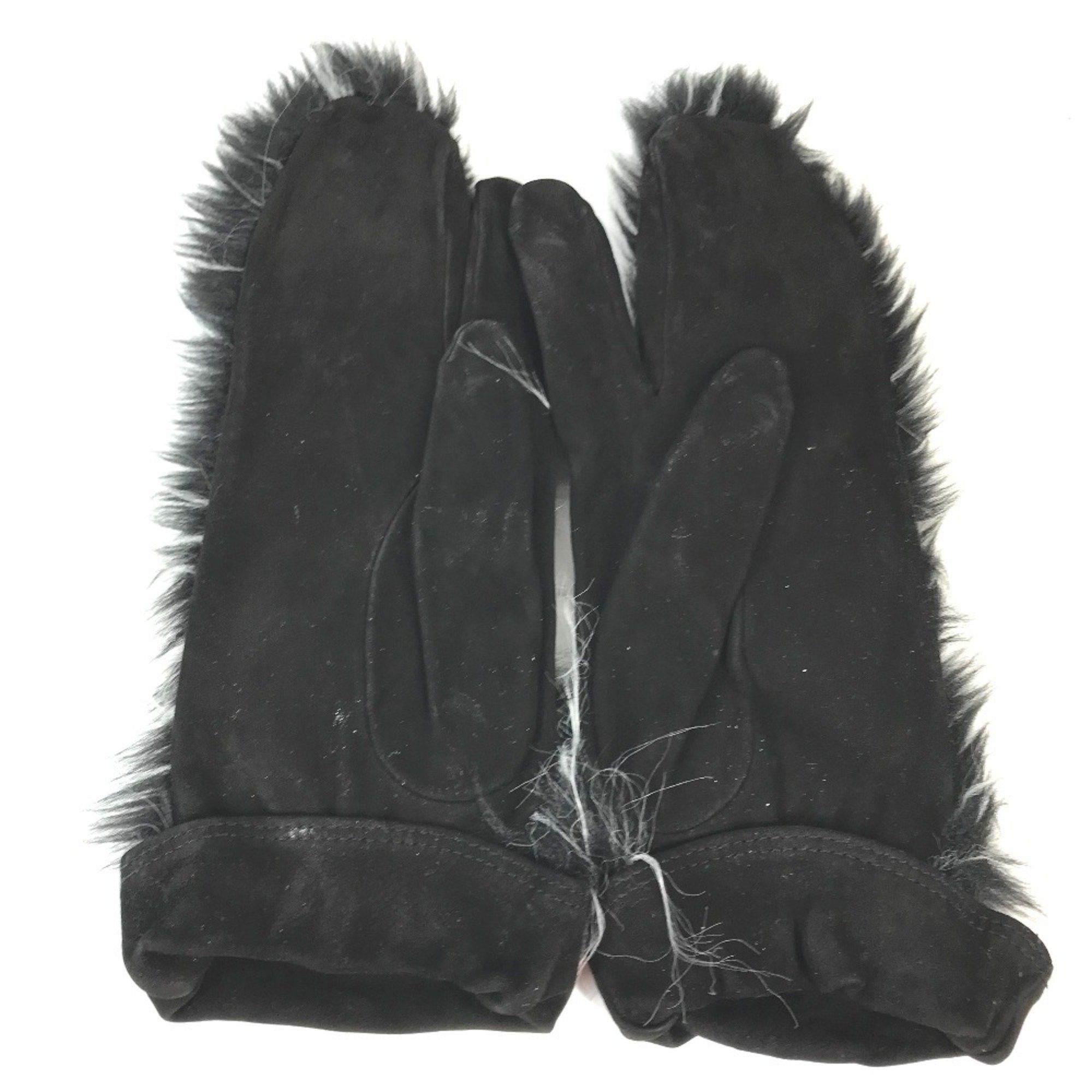 Chanel Chanel mitten type gloves Glove Black WhiteBased Size ONE SIZE - 5 Thumbnail