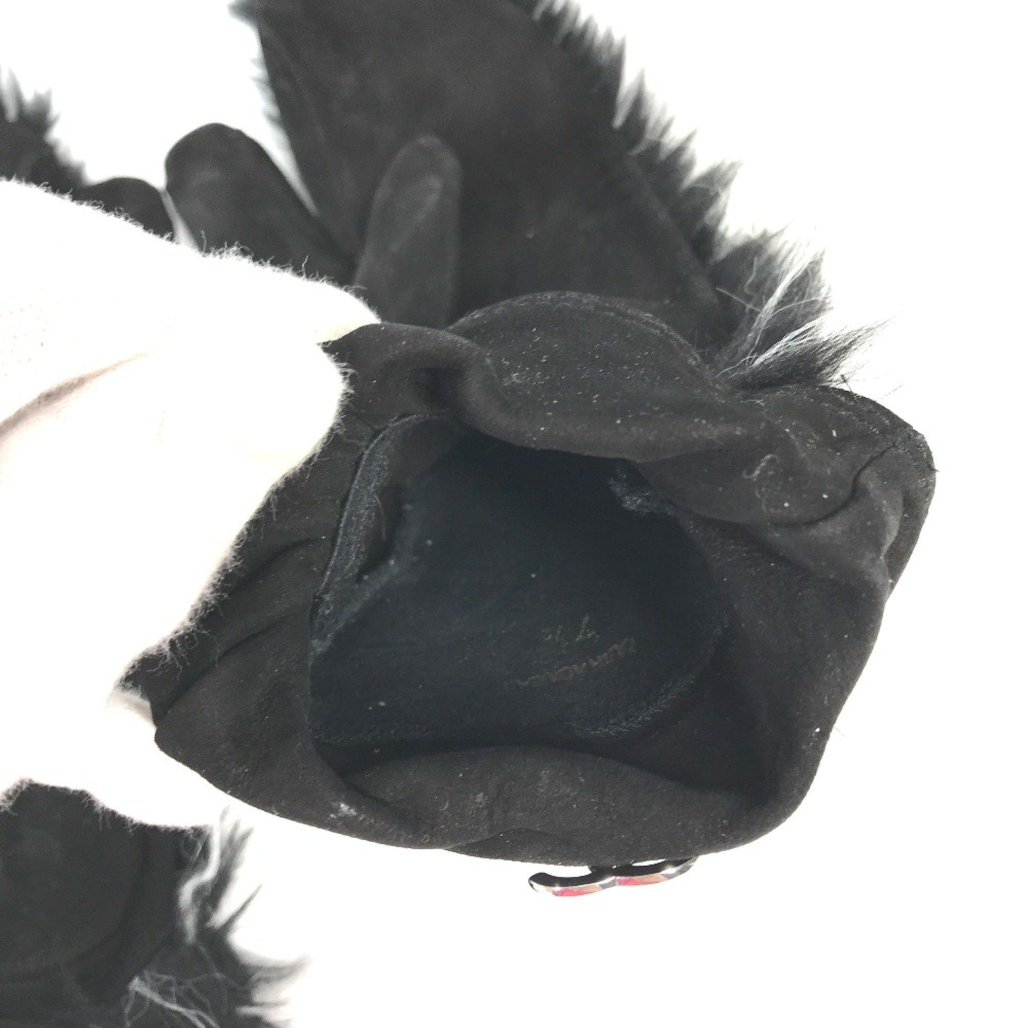 Chanel Chanel mitten type gloves Glove Black WhiteBased Size ONE SIZE - 7 Thumbnail
