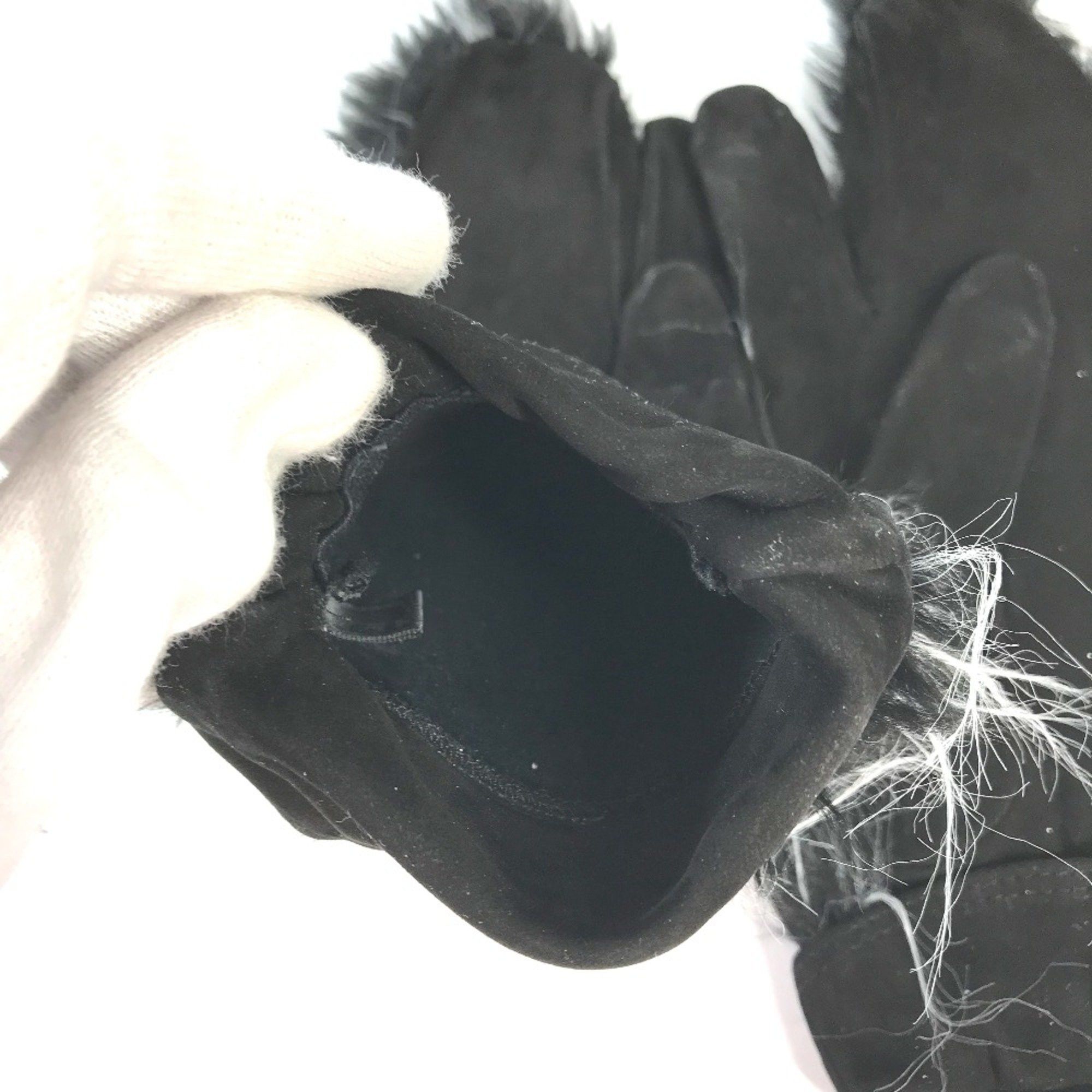 Chanel Chanel mitten type gloves Glove Black WhiteBased Size ONE SIZE - 6 Thumbnail