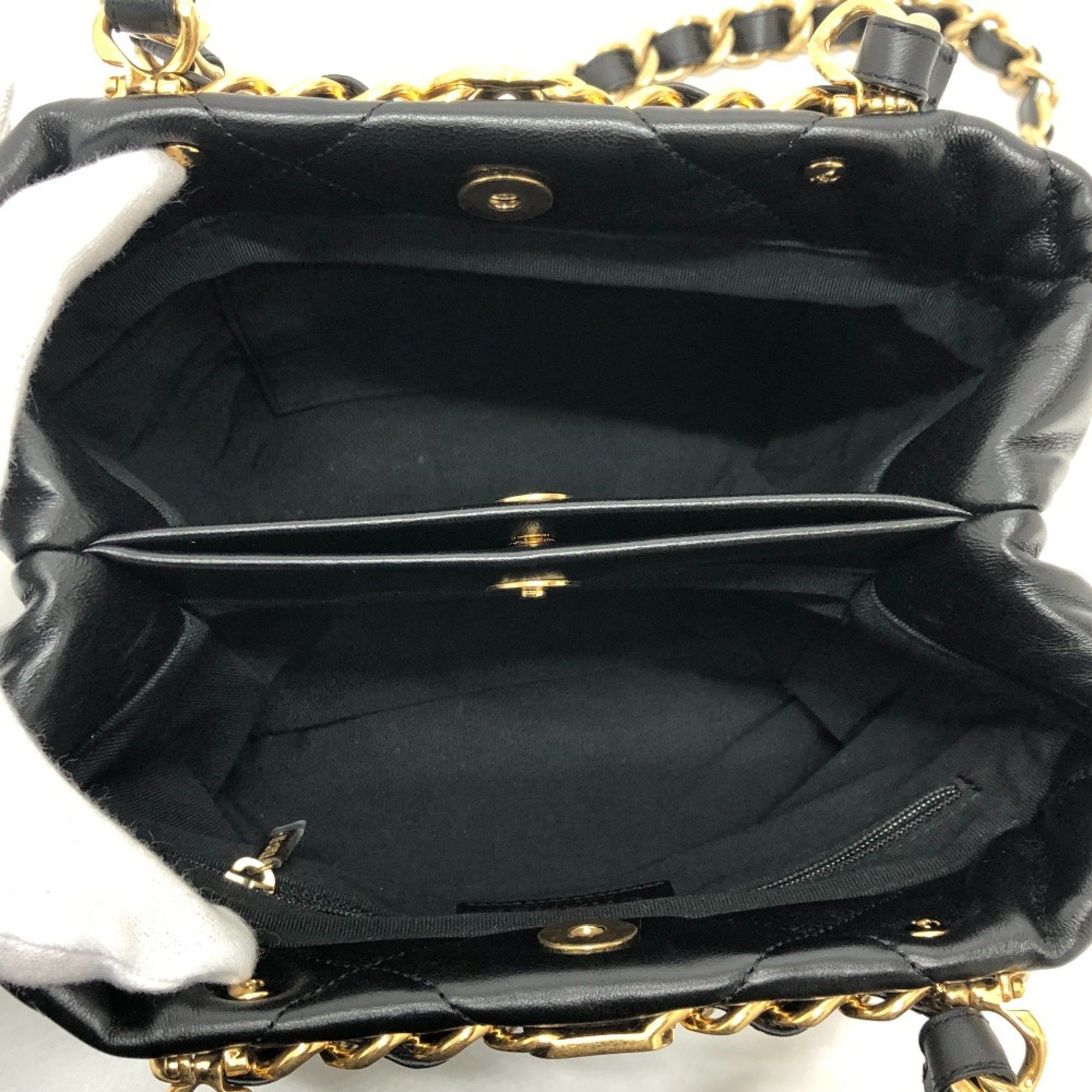 Chanel Chanel AS3502 CC Mark CC Chain bag Shoulder Shoulder Bag Black GoldHardware Size ONE SIZE - 12 Thumbnail