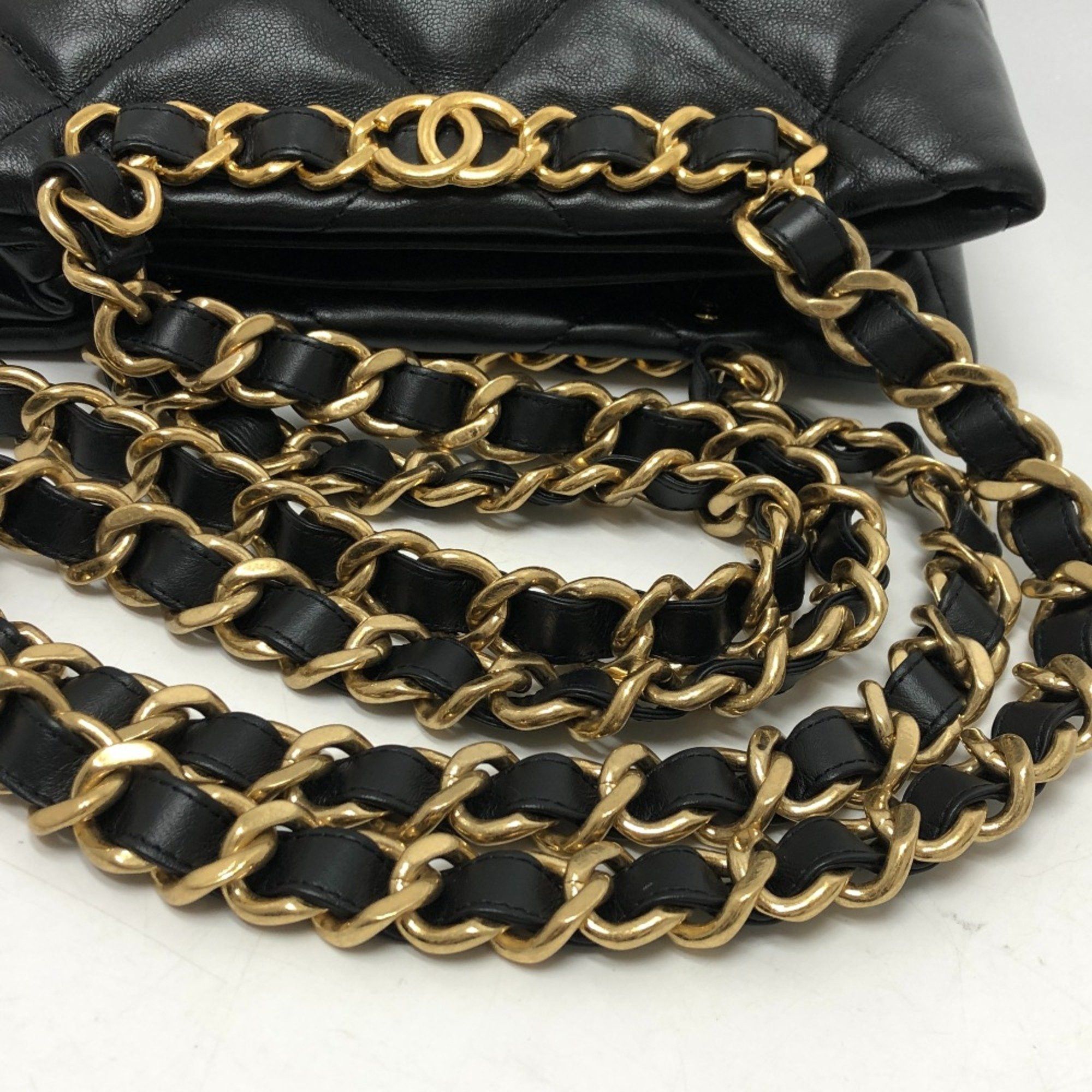 Chanel Chanel AS3502 CC Mark CC Chain bag Shoulder Shoulder Bag Black GoldHardware Size ONE SIZE - 11 Thumbnail