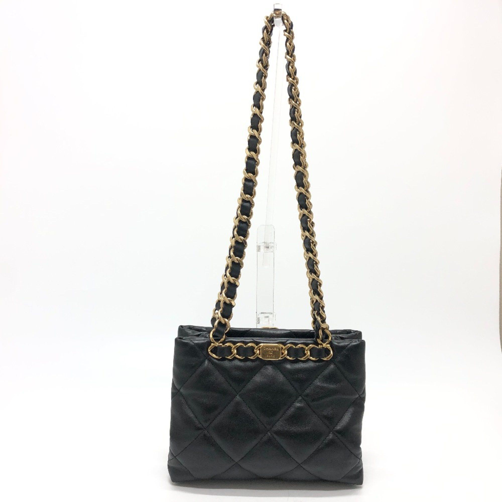 Chanel Chanel AS3502 CC Mark CC Chain bag Shoulder Shoulder Bag Black GoldHardware Size ONE SIZE - 2 Thumbnail