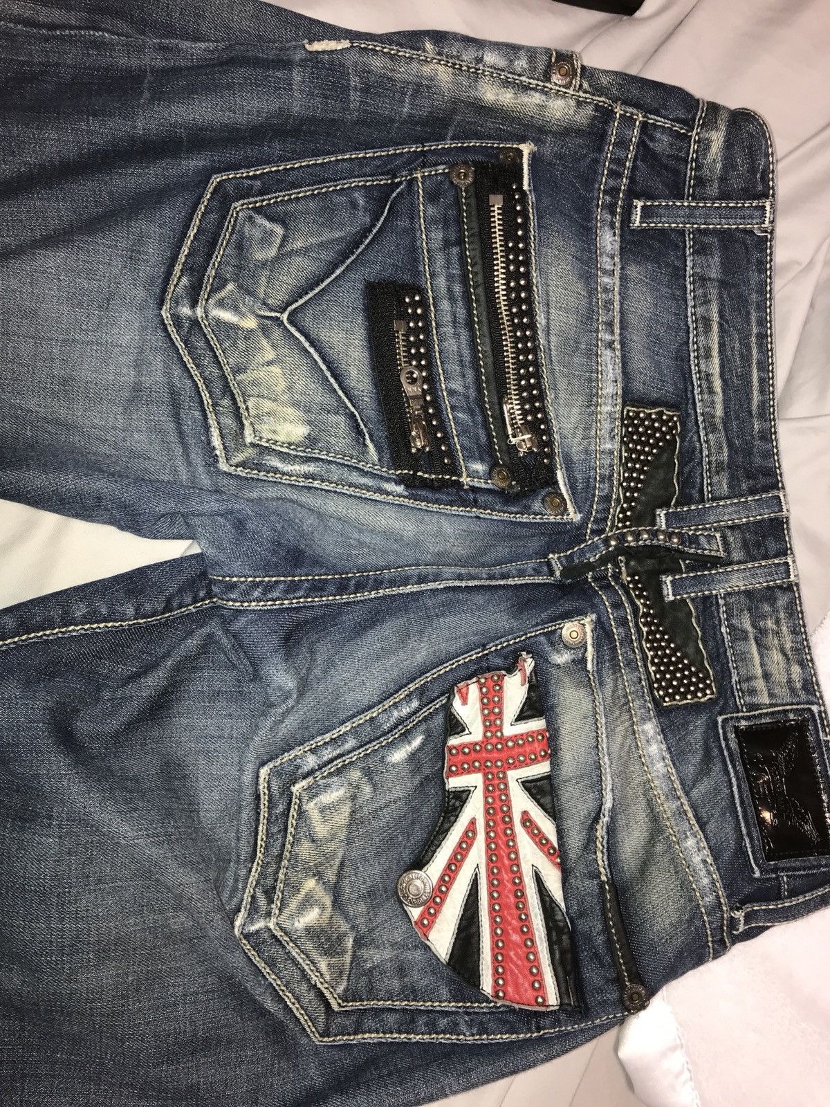 Robins Jean Flag Tabacco selling Size 44