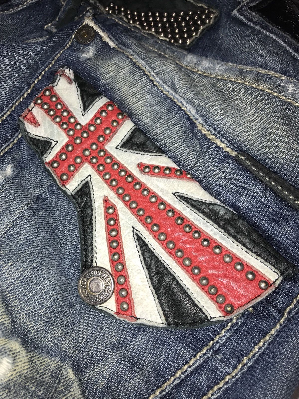 Robins shops Jean Flag Tabacco Size 44