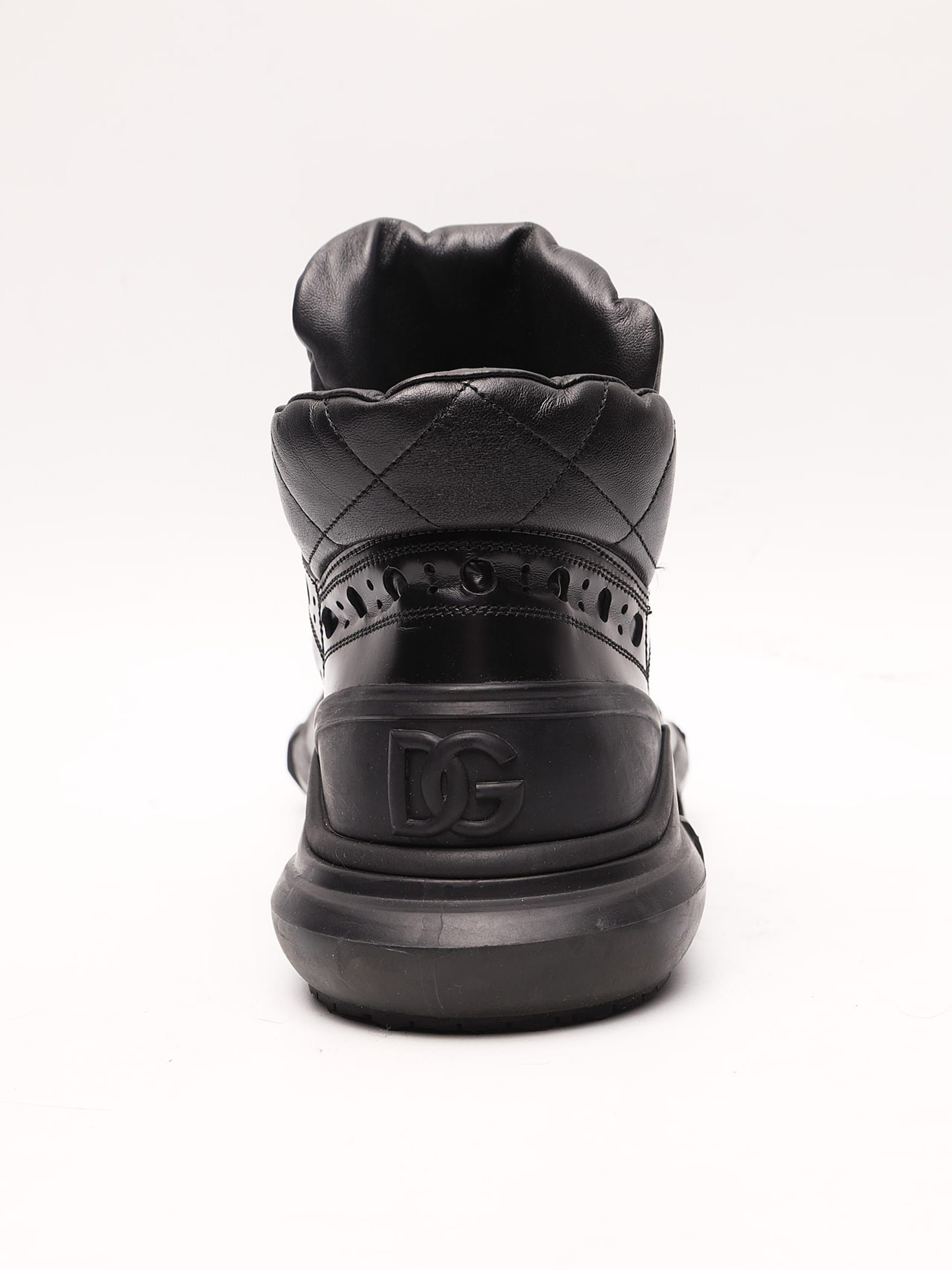 Dolce & Gabbana Black Brogue Mid Derby Size US 10 / EU 43 - 6 Thumbnail
