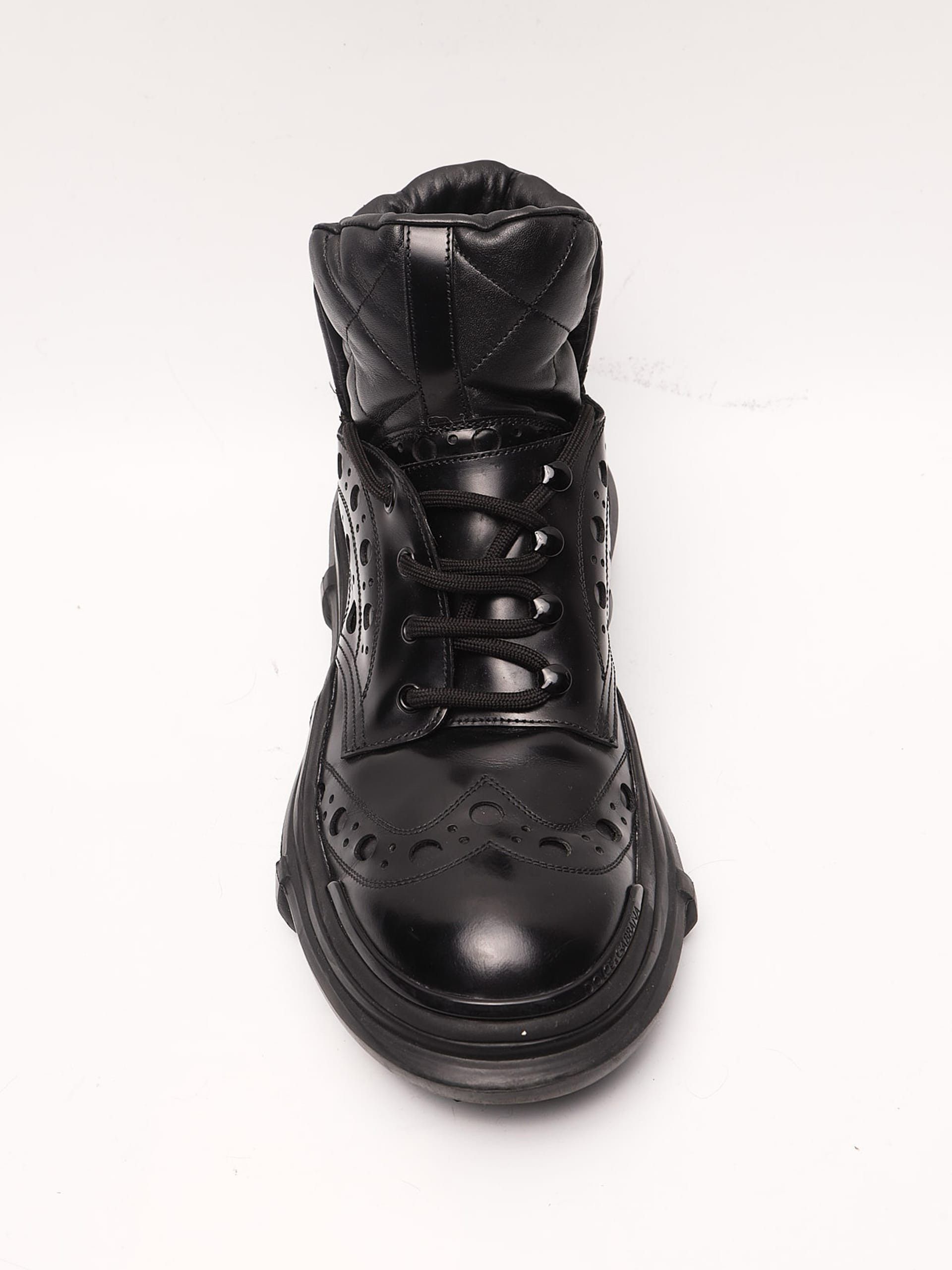 Dolce & Gabbana Black Brogue Mid Derby Size US 10 / EU 43 - 5 Thumbnail
