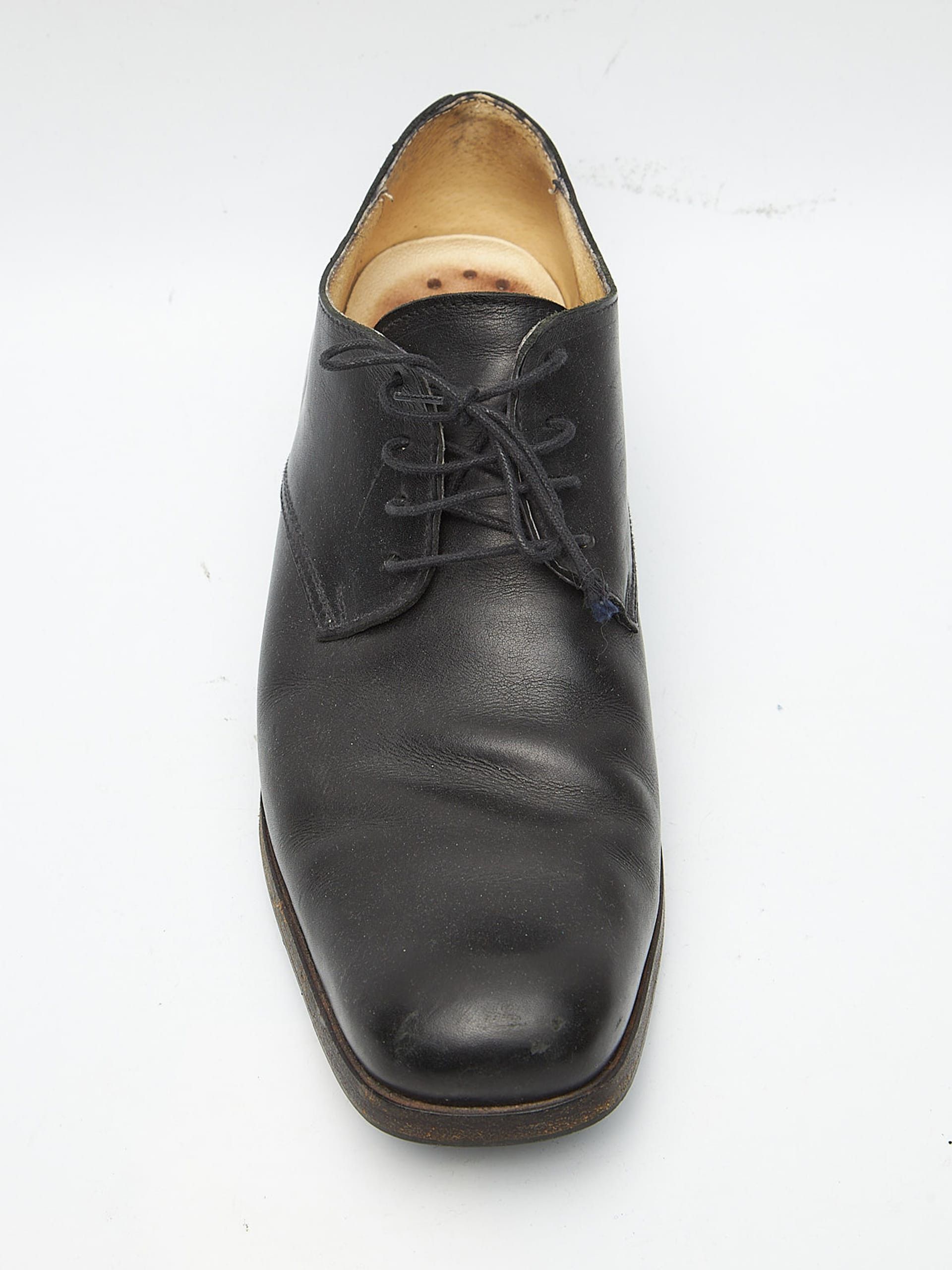 A1923 Black Leather Derby Shoes Size US 10 / EU 43 - 5 Thumbnail
