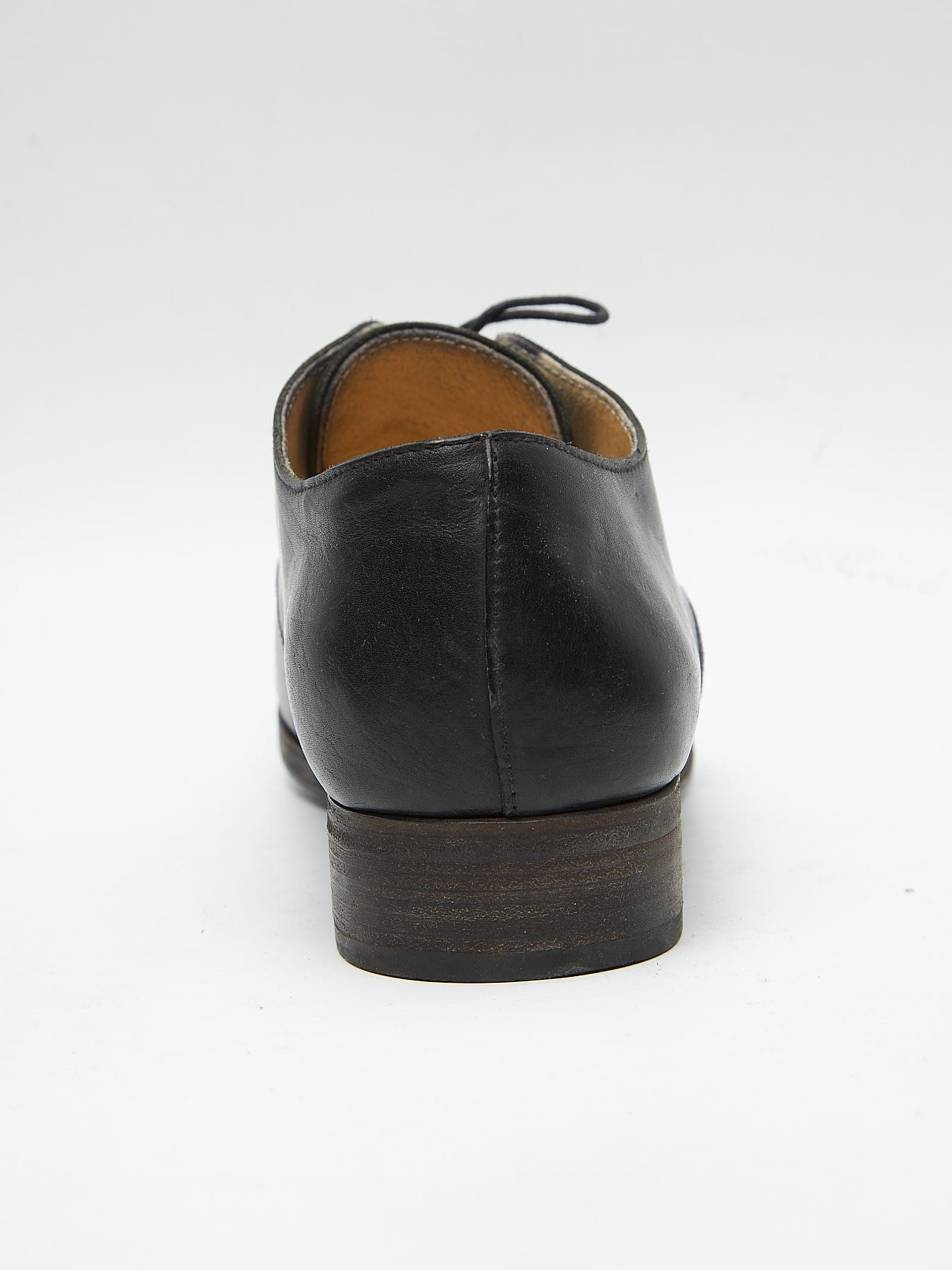 A1923 Black Leather Derby Shoes Size US 10 / EU 43 - 6 Thumbnail