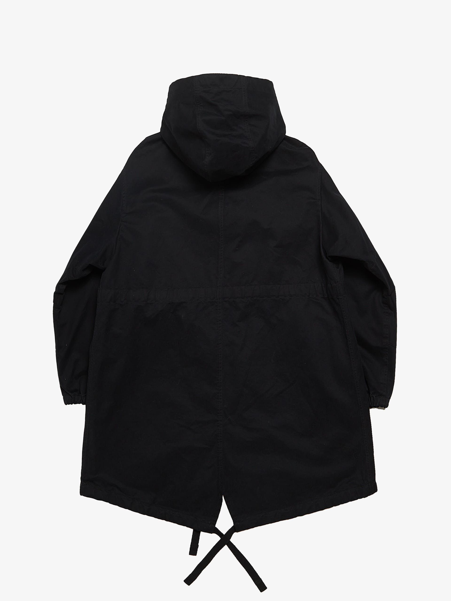 Acne Studios Black Hooded Cotton Parka Size US M / EU 48-50 / 2 - 2 Thumbnail