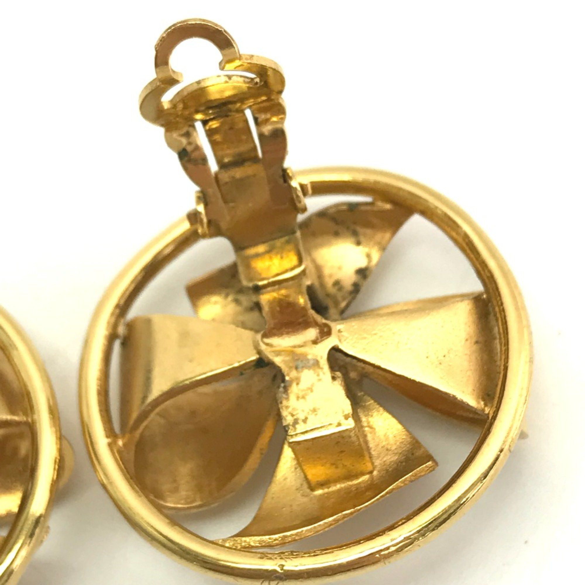 Chanel Chanel vintage CC Mark Earrings Gold Size ONE SIZE - 6 Thumbnail