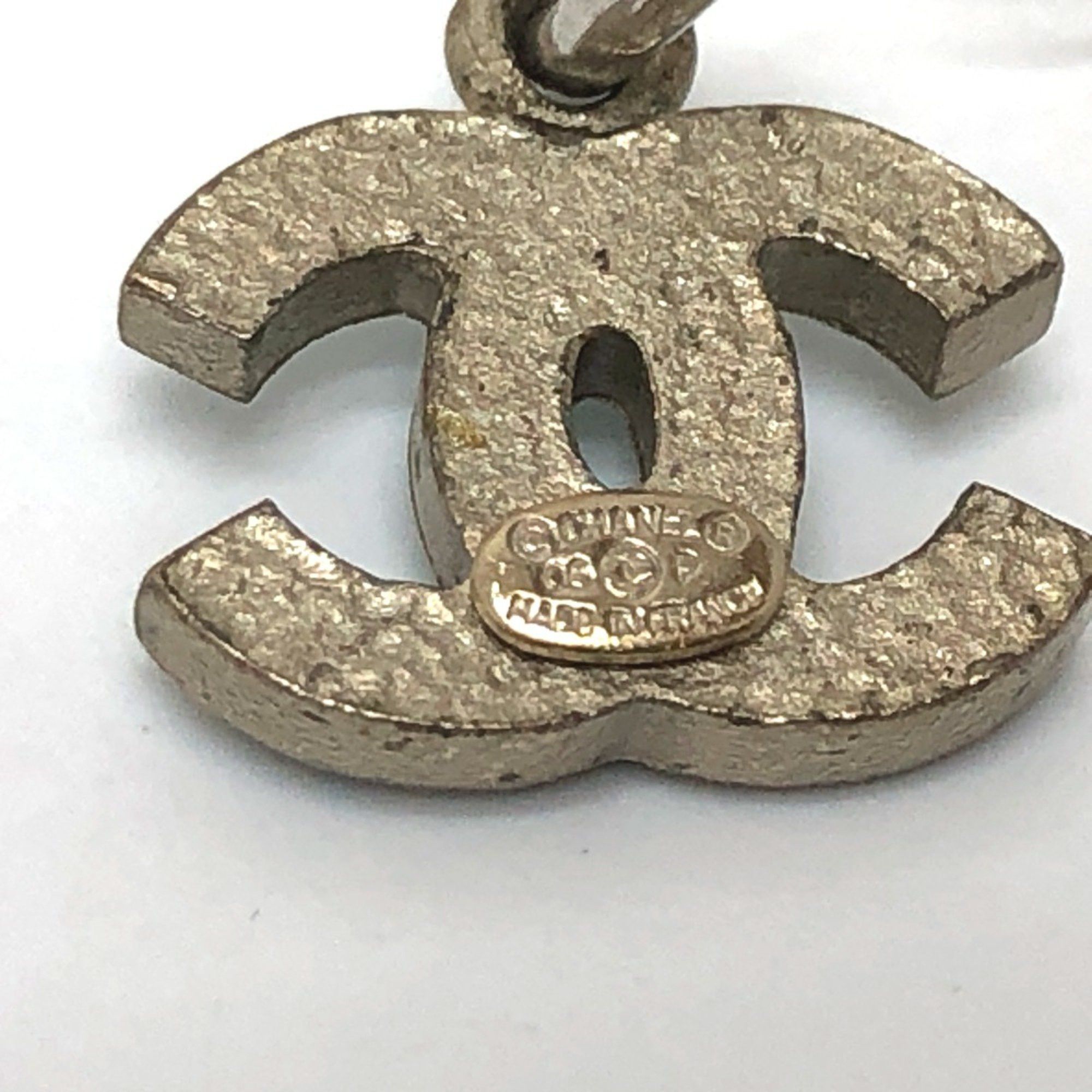 Chanel Chanel 06P Rhinestone Pierce Silver Size ONE SIZE - 5 Thumbnail
