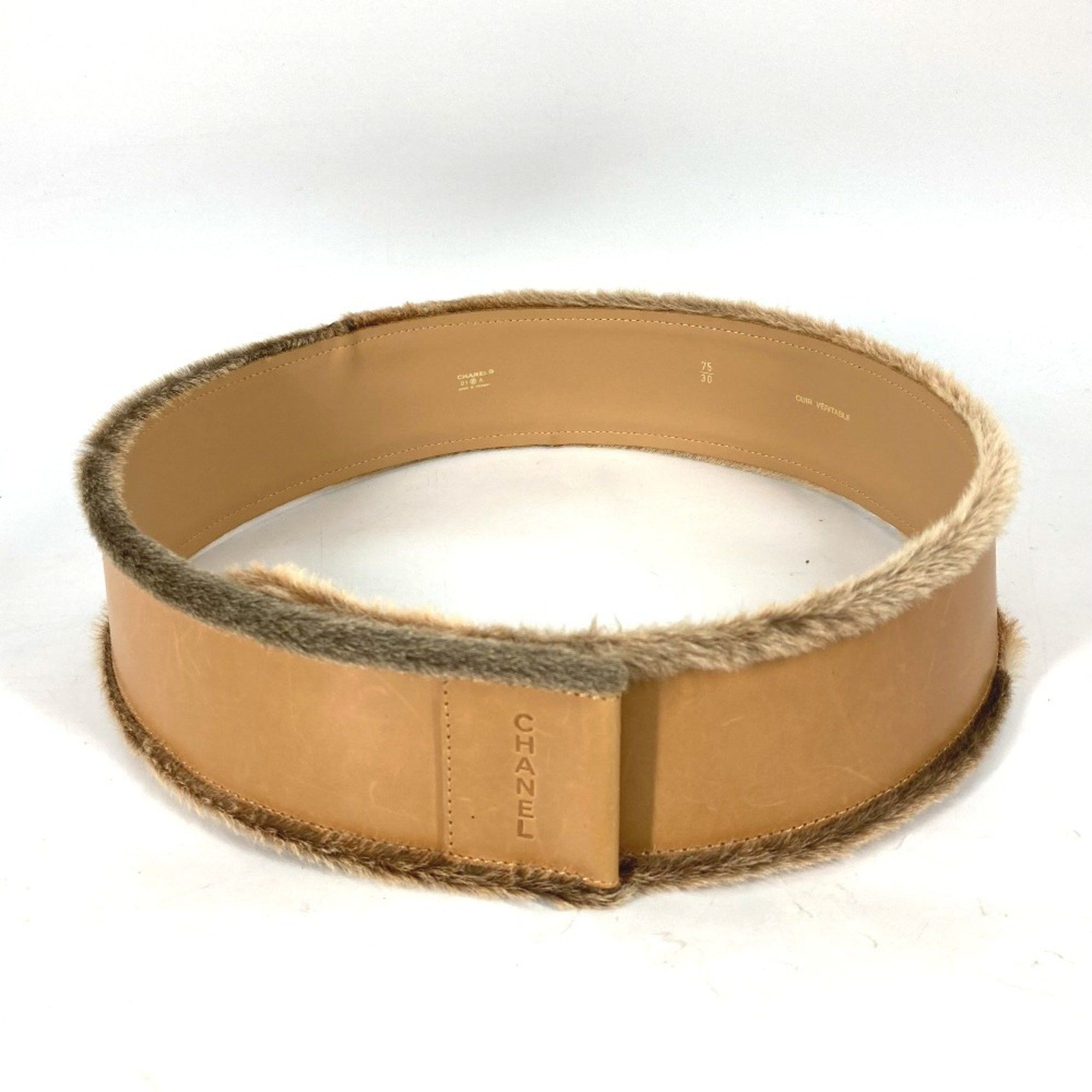 Chanel Chanel 01A belt Beige RedBased Size ONE SIZE - 2 Thumbnail