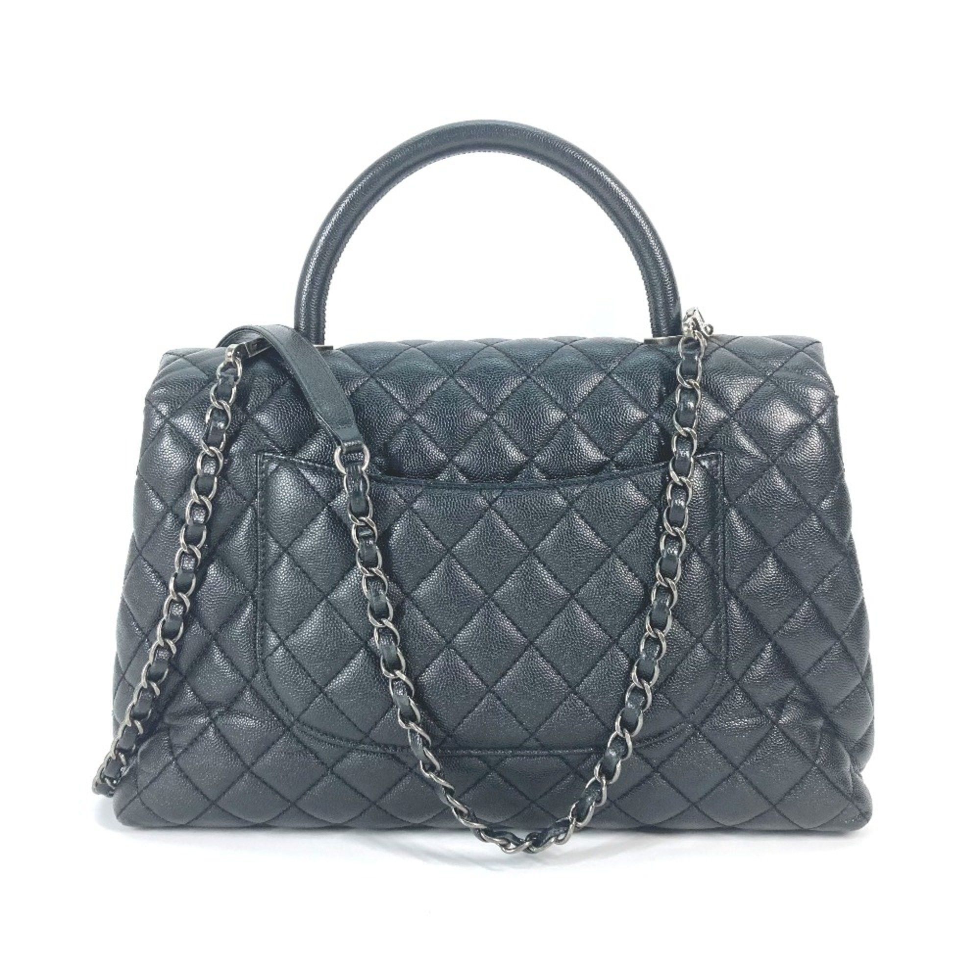Chanel Chanel A92991 top handle chain 2WAY Shoulder Bag Crossbody bag Hand Bag Black SilverHardware Size ONE SIZE - 2 Thumbnail