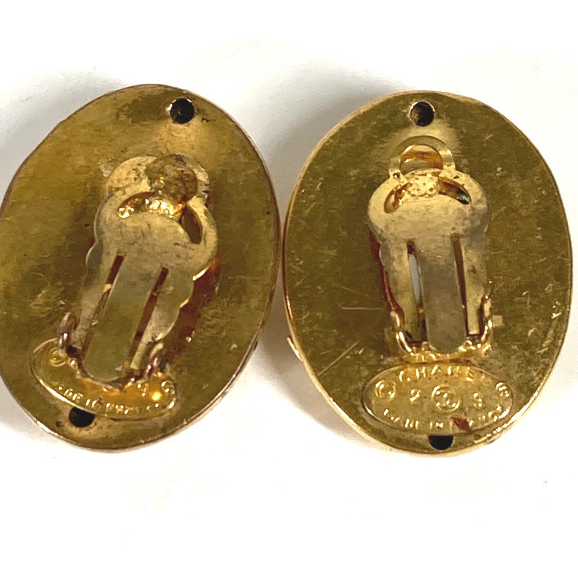 Chanel Chanel vintage accessories round Earrings Gold Size ONE SIZE - 3 Thumbnail