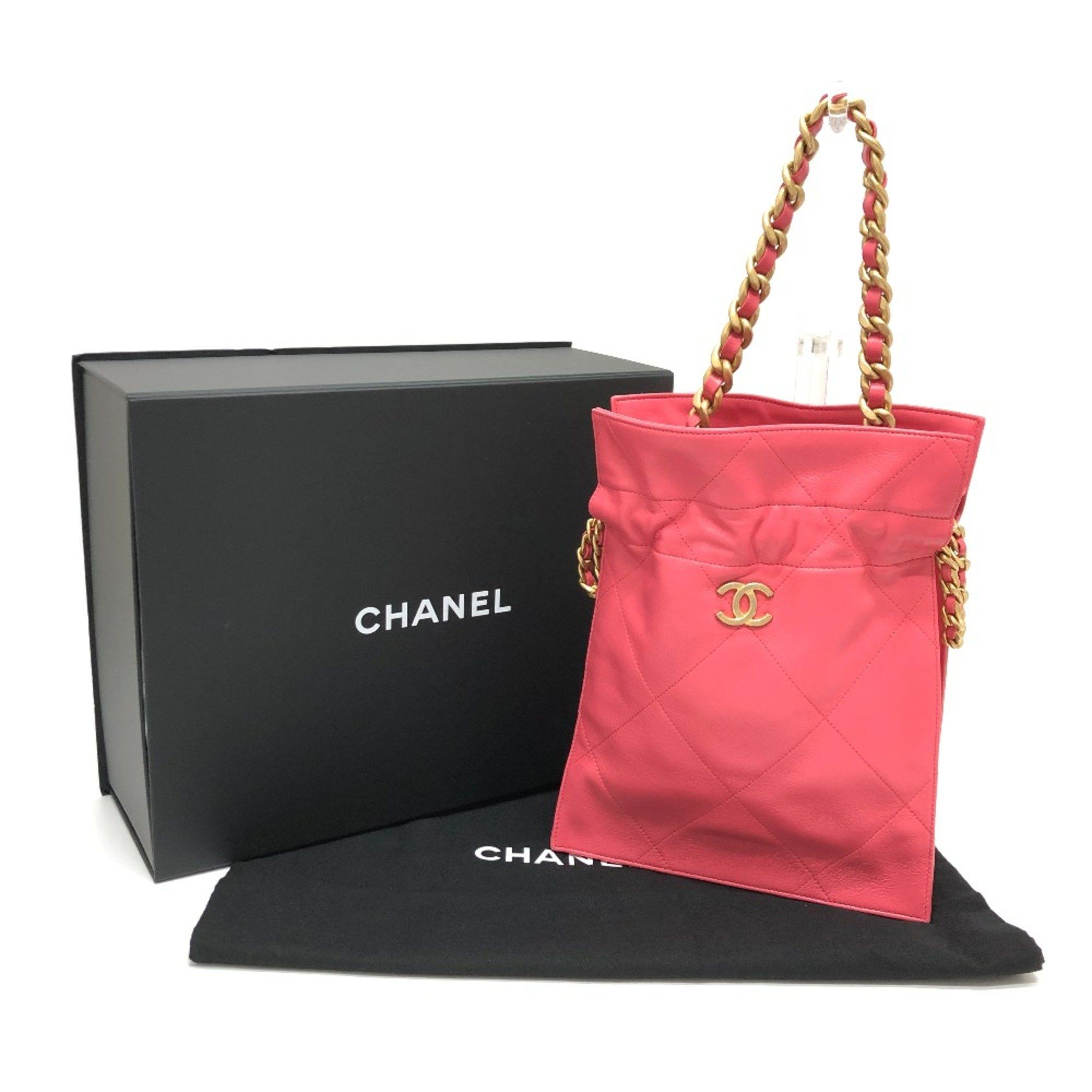 Chanel Chanel Chain Hand Bag pink GoldHardware Size ONE SIZE - 14 Thumbnail