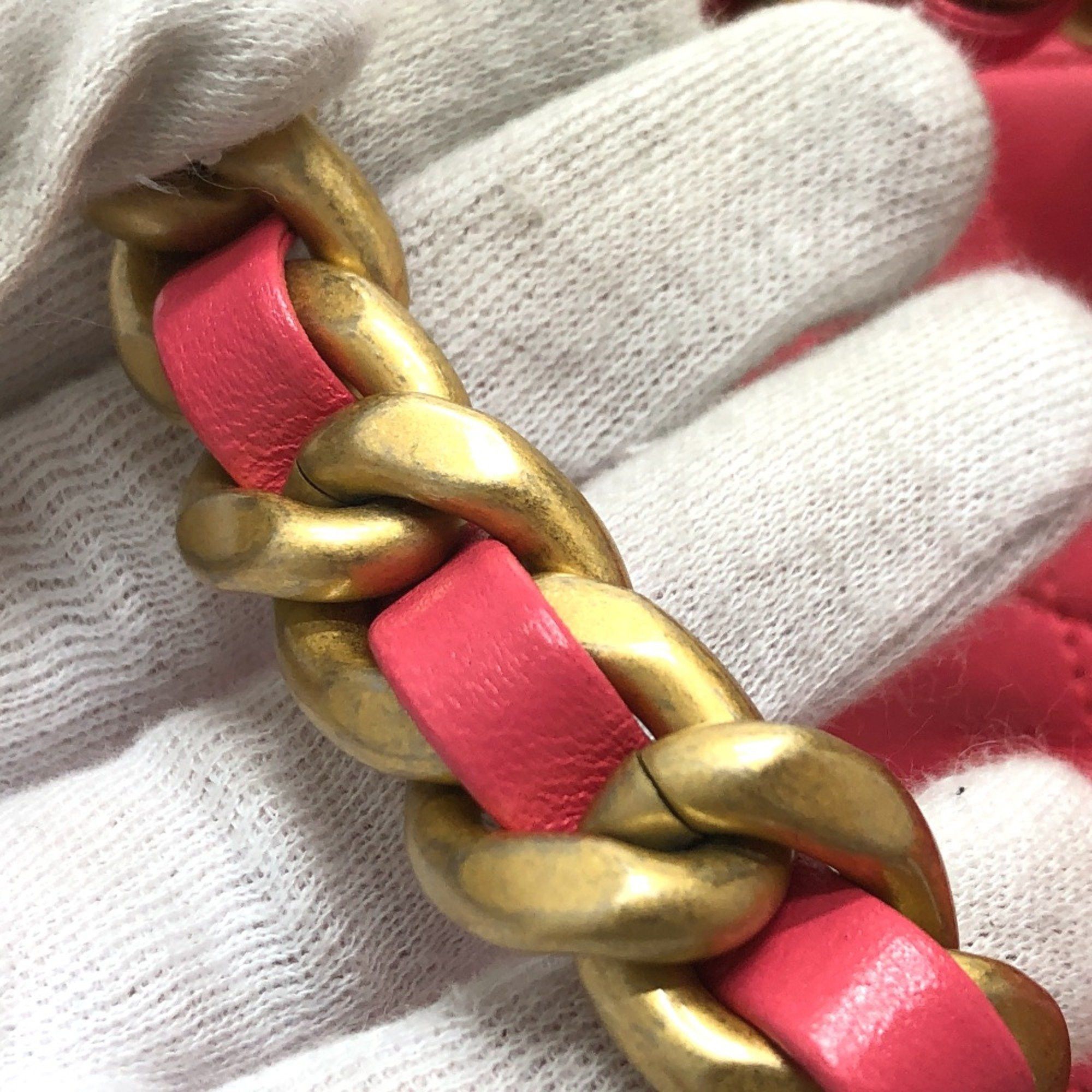Chanel Chanel Chain Hand Bag pink GoldHardware Size ONE SIZE - 8 Thumbnail