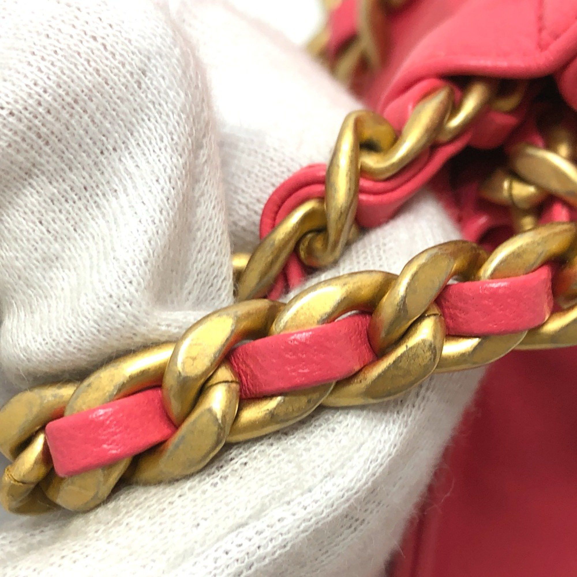 Chanel Chanel Chain Hand Bag pink GoldHardware Size ONE SIZE - 9 Thumbnail