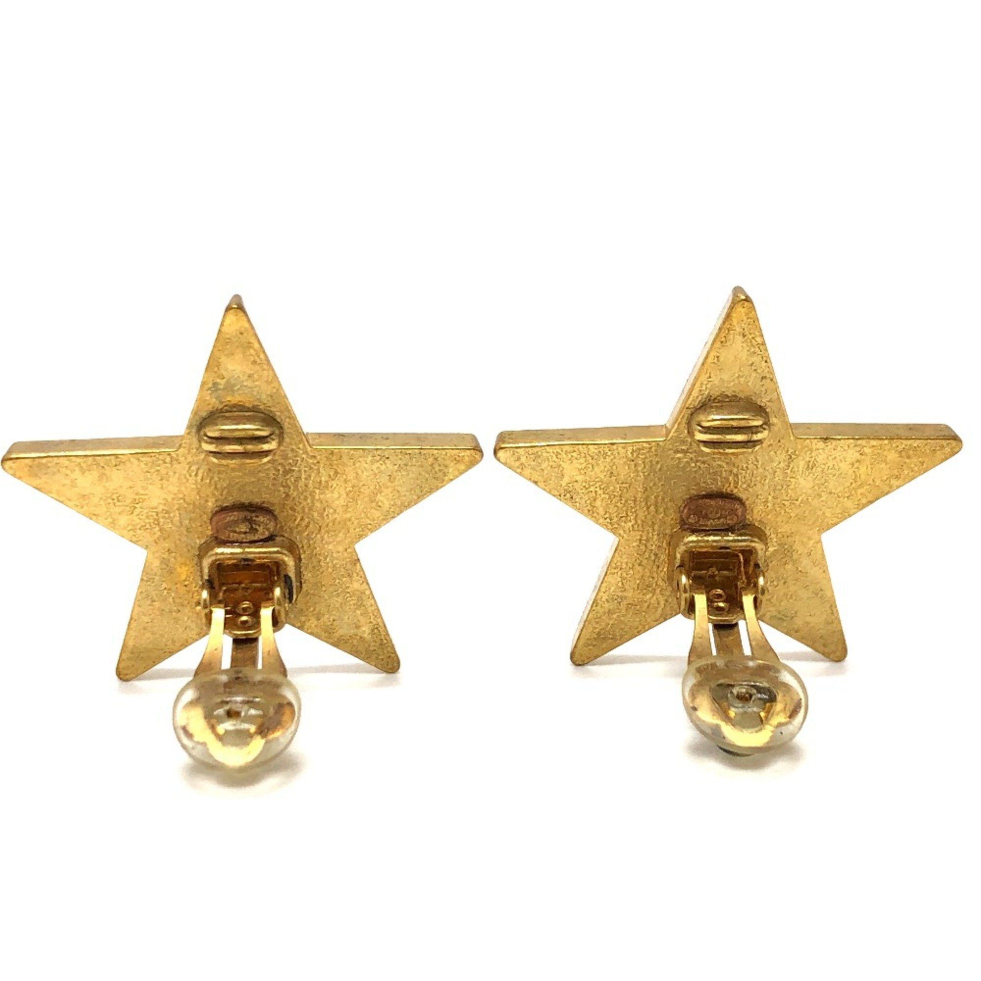 Chanel Chanel 01P Vintage Earrings Accessories Earrings Gold Ivory Size ONE SIZE - 2 Thumbnail