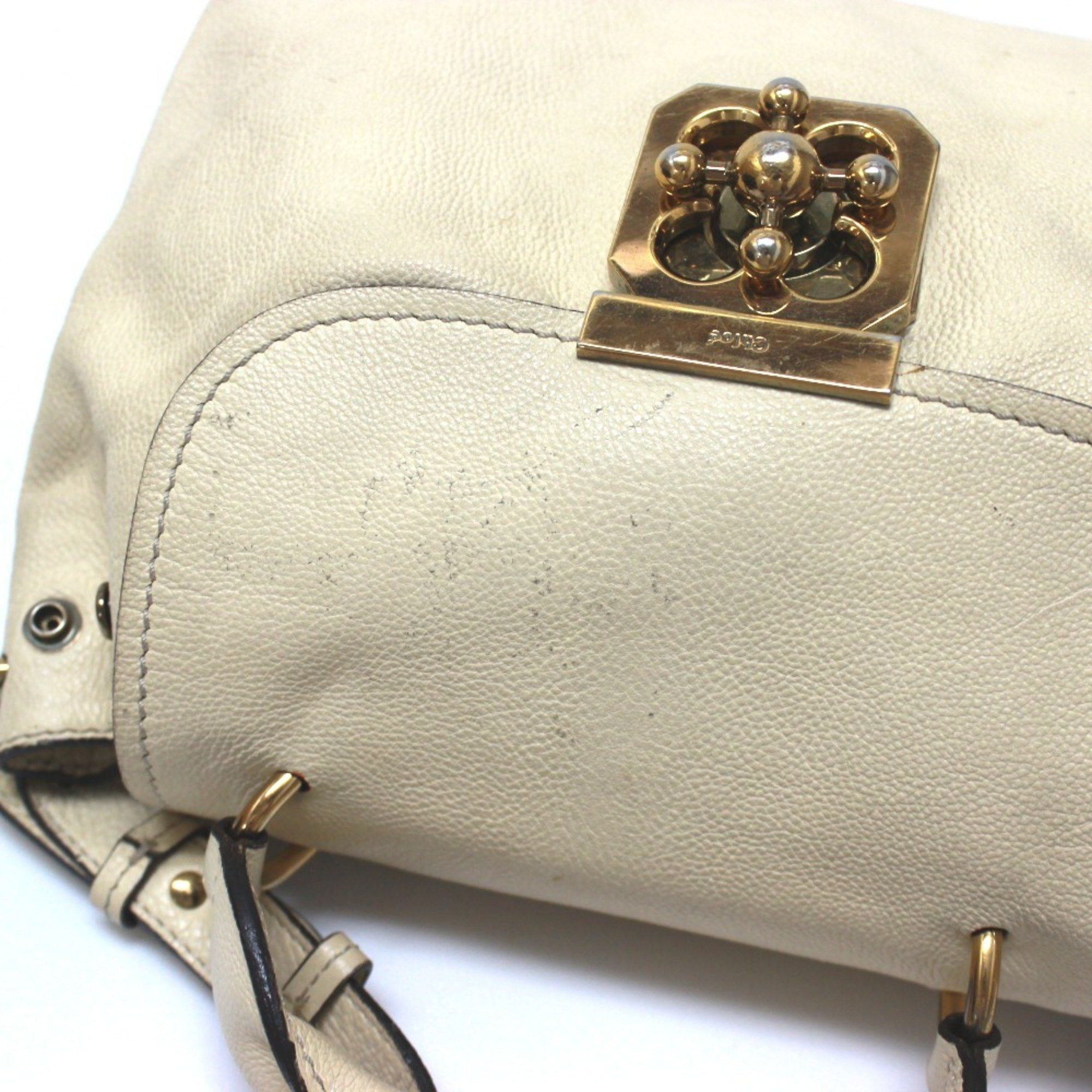 Chloe Chloe Bag 2WAY Hand Bag Shoulder Bag Beige Light Beige Size ONE SIZE - 9 Thumbnail