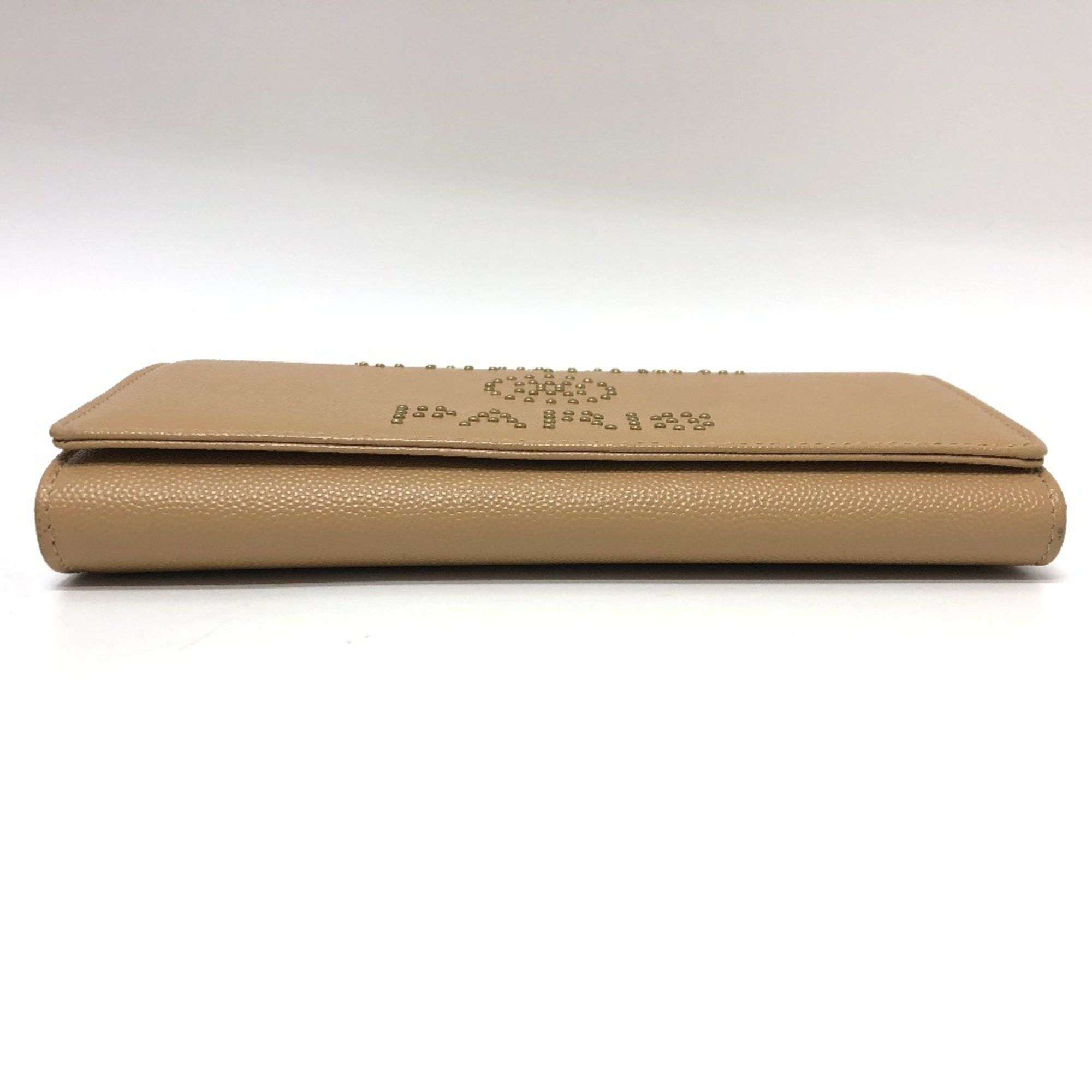Chanel Chanel Long wallet Two fold Long Wallet Beige GoldHardware Size ONE SIZE - 4 Thumbnail