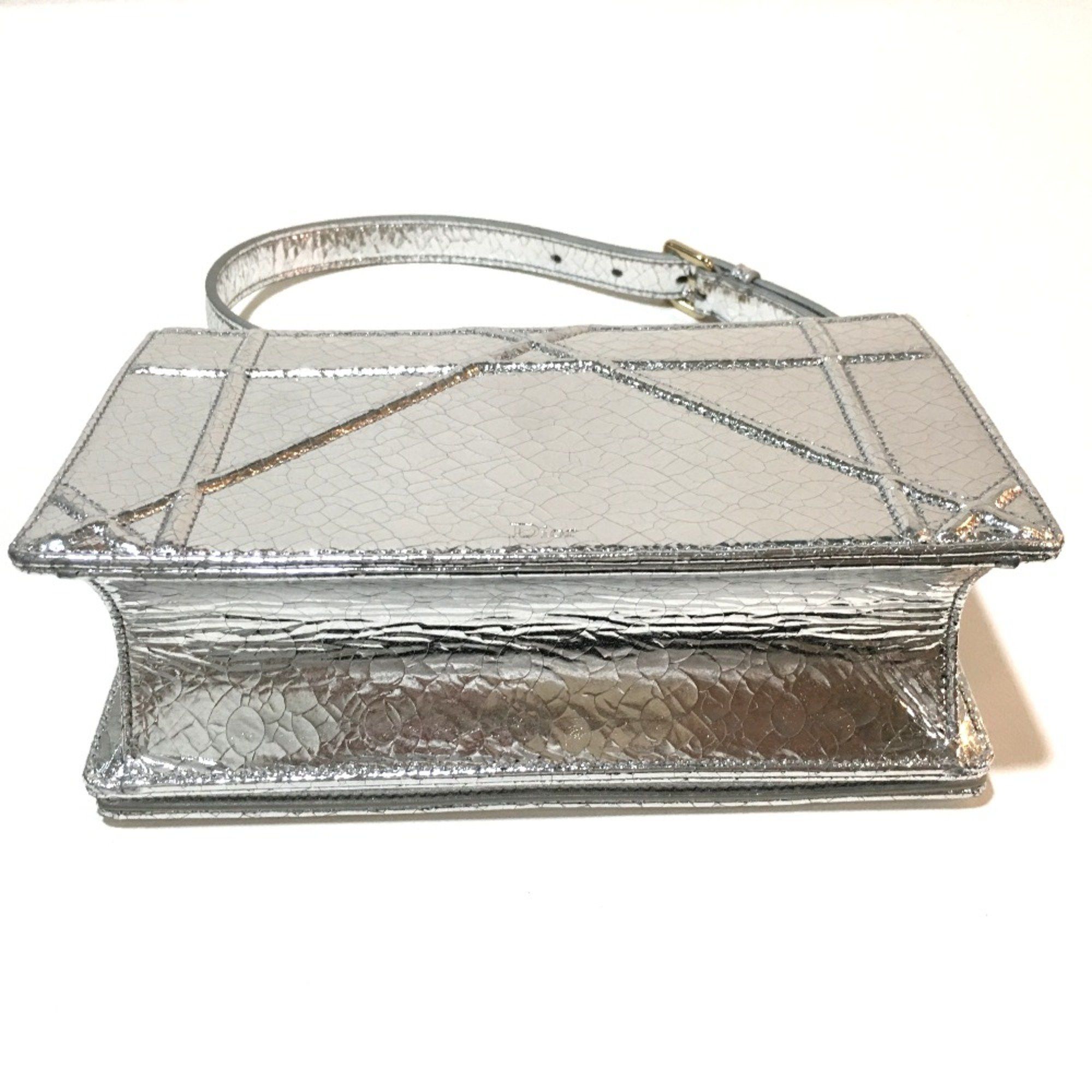 Dior CHRISTIAN DIOR Small flap bag Bag Chain Shoulder Shoulder Bag Silver GoldHardware Size ONE SIZE - 4 Thumbnail