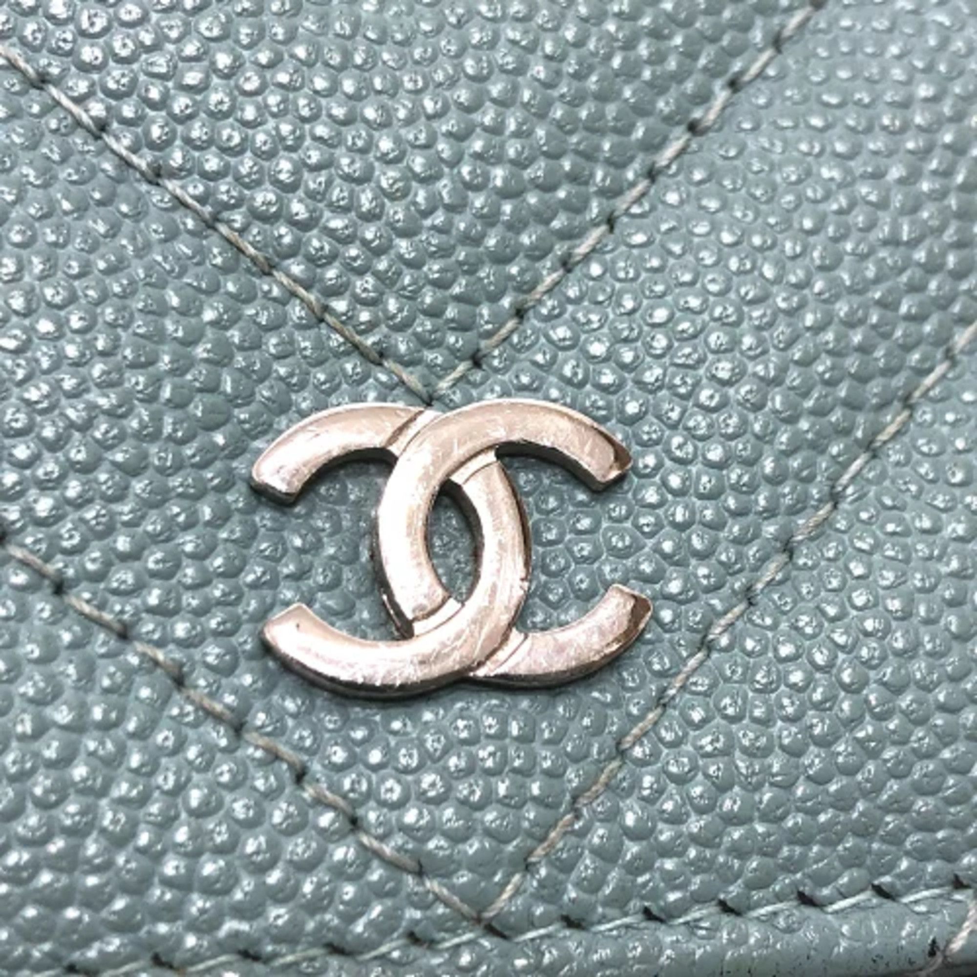 Chanel Chanel Long Wallet Bag Crossbody Chain wallet Shoulder Bag blue SilverHardware Size ONE SIZE - 8 Thumbnail