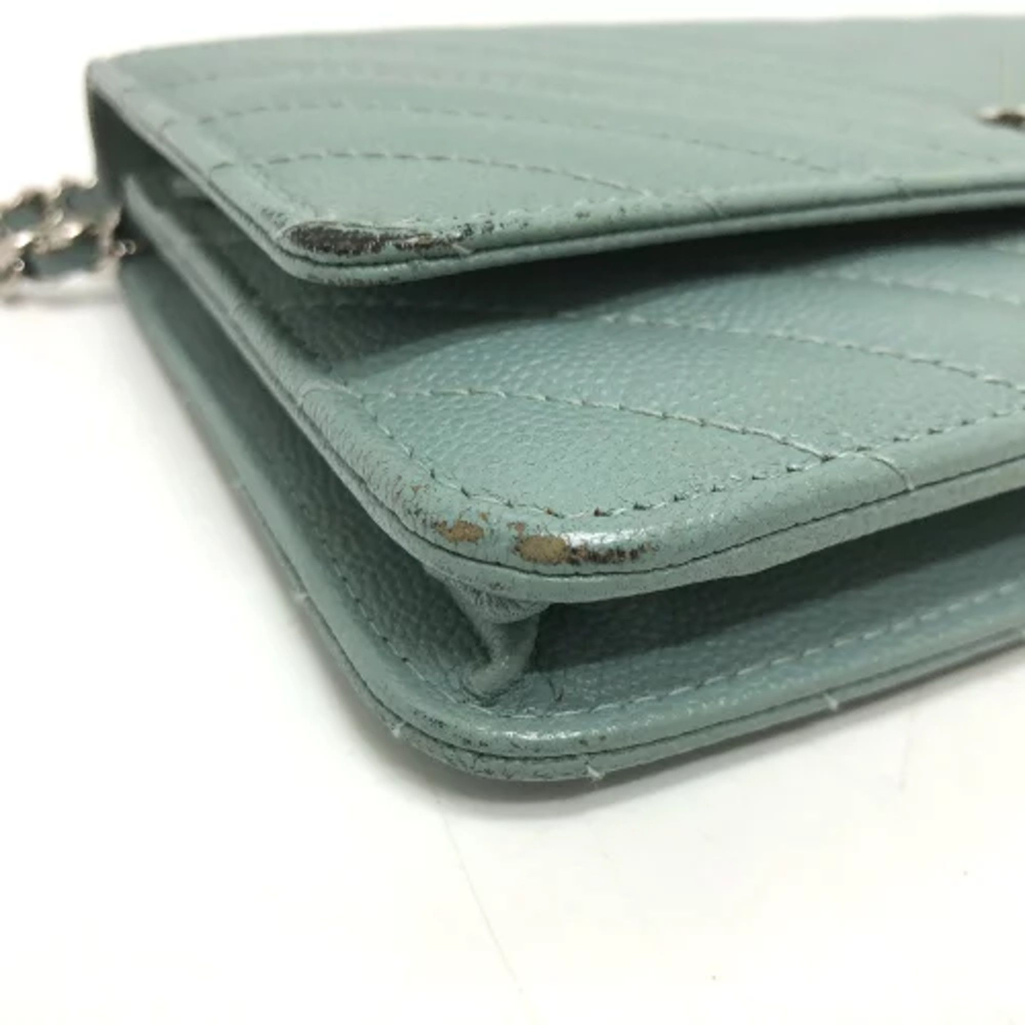 Chanel Chanel Long Wallet Bag Crossbody Chain wallet Shoulder Bag blue SilverHardware Size ONE SIZE - 5 Thumbnail