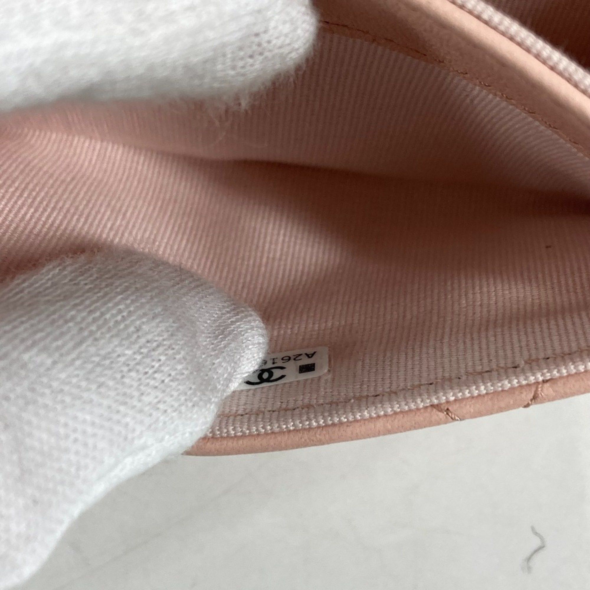 Chanel Chanel 19th Line CC Mark Wallet Coin Compartment coin purse pink Gold Size ONE SIZE - 9 Thumbnail