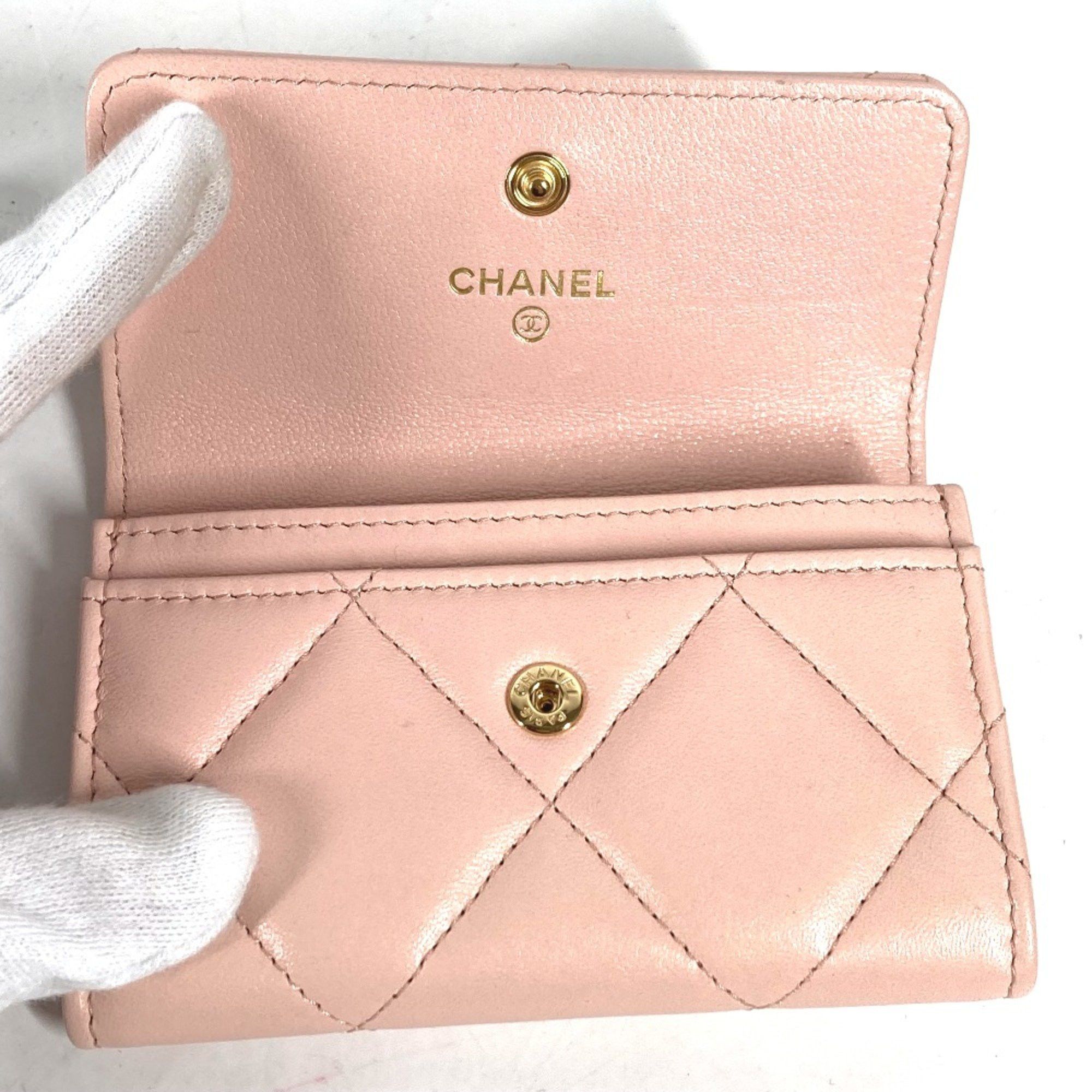 Chanel Chanel 19th Line CC Mark Wallet Coin Compartment coin purse pink Gold Size ONE SIZE - 7 Thumbnail