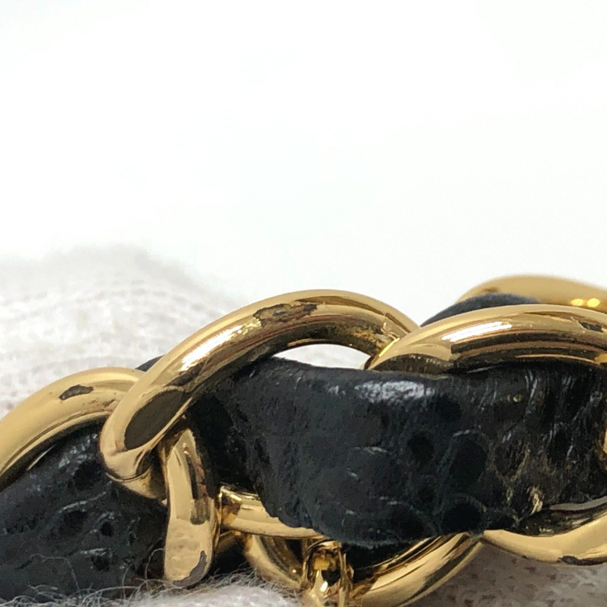 Chanel Chanel A01112 CC Mark Double Chain Shoulder Crossbody Shoulder Bag GHardware Black GoldHardware Size ONE SIZE - 8 Thumbnail