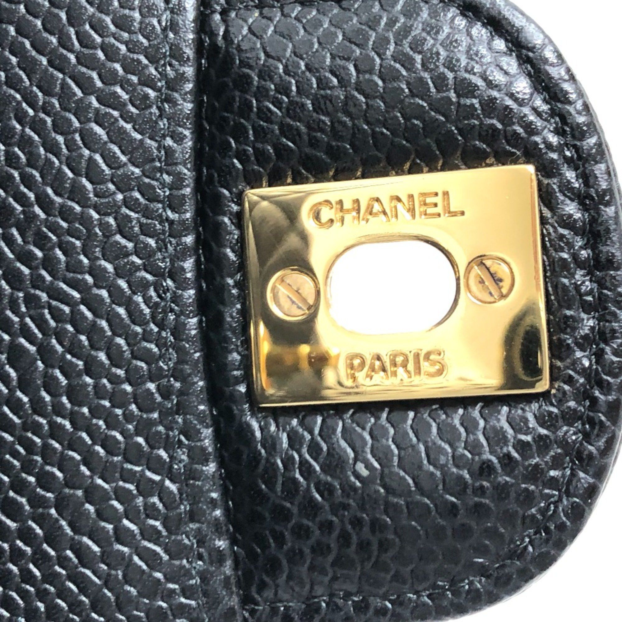 Chanel Chanel A01112 CC Mark Double Chain Shoulder Crossbody Shoulder Bag GHardware Black GoldHardware Size ONE SIZE - 13 Thumbnail