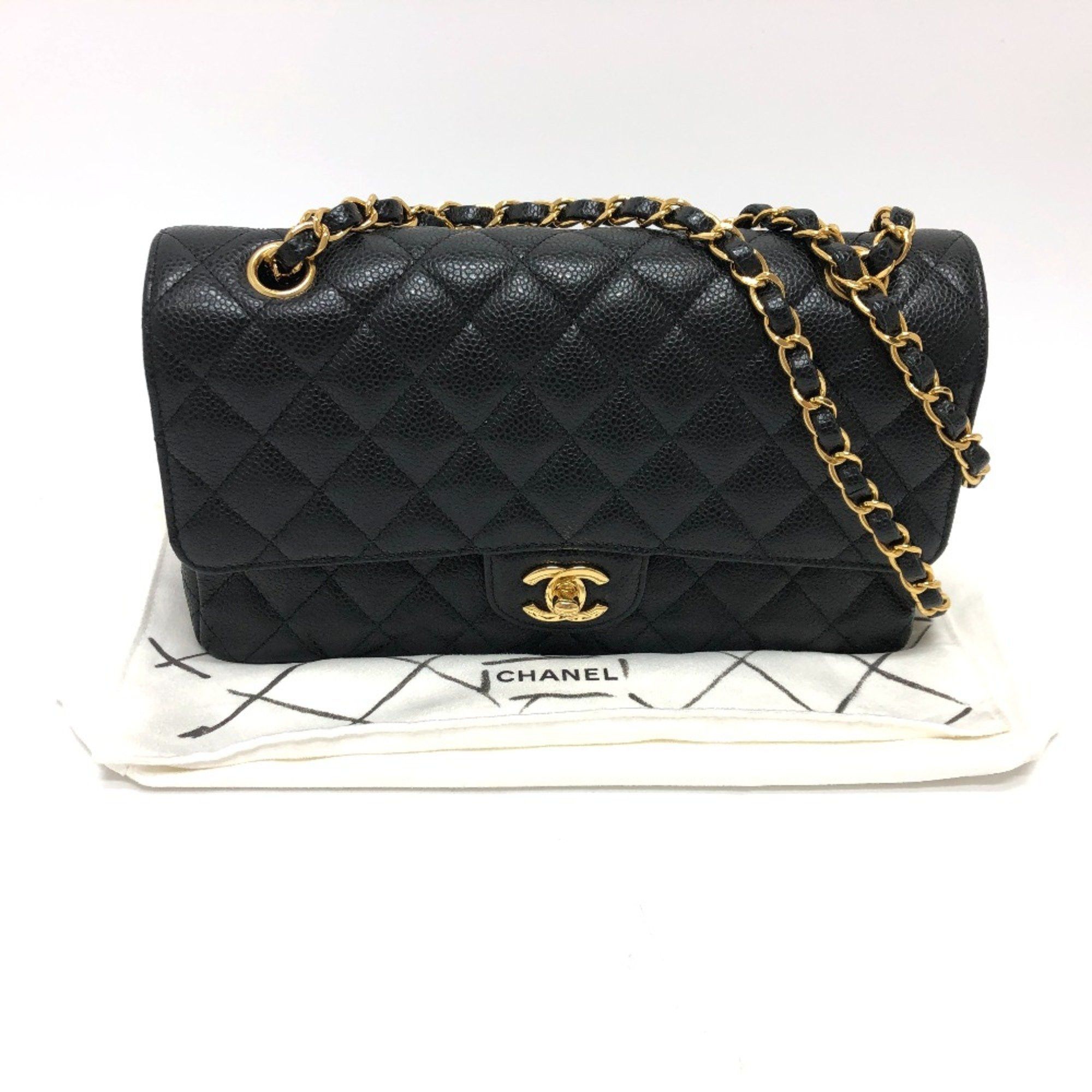 Chanel Chanel A01112 CC Mark Double Chain Shoulder Crossbody Shoulder Bag GHardware Black GoldHardware Size ONE SIZE - 16 Thumbnail