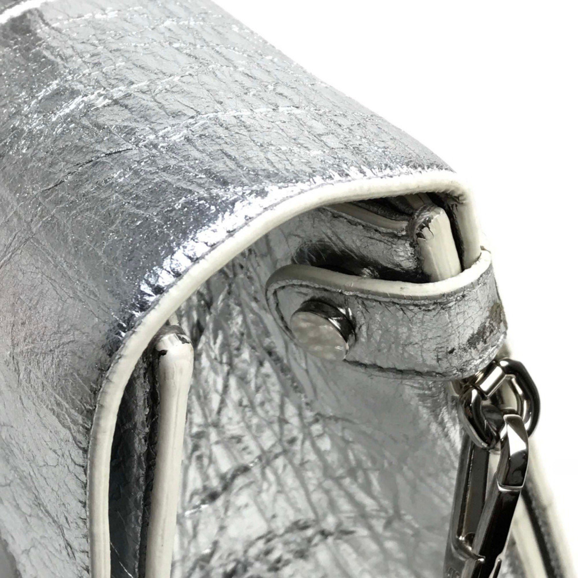 Dior Christian CHRISTIAN DIOR Bag 2WAY Hand Bag Metallic Silver Size ONE SIZE - 10 Thumbnail