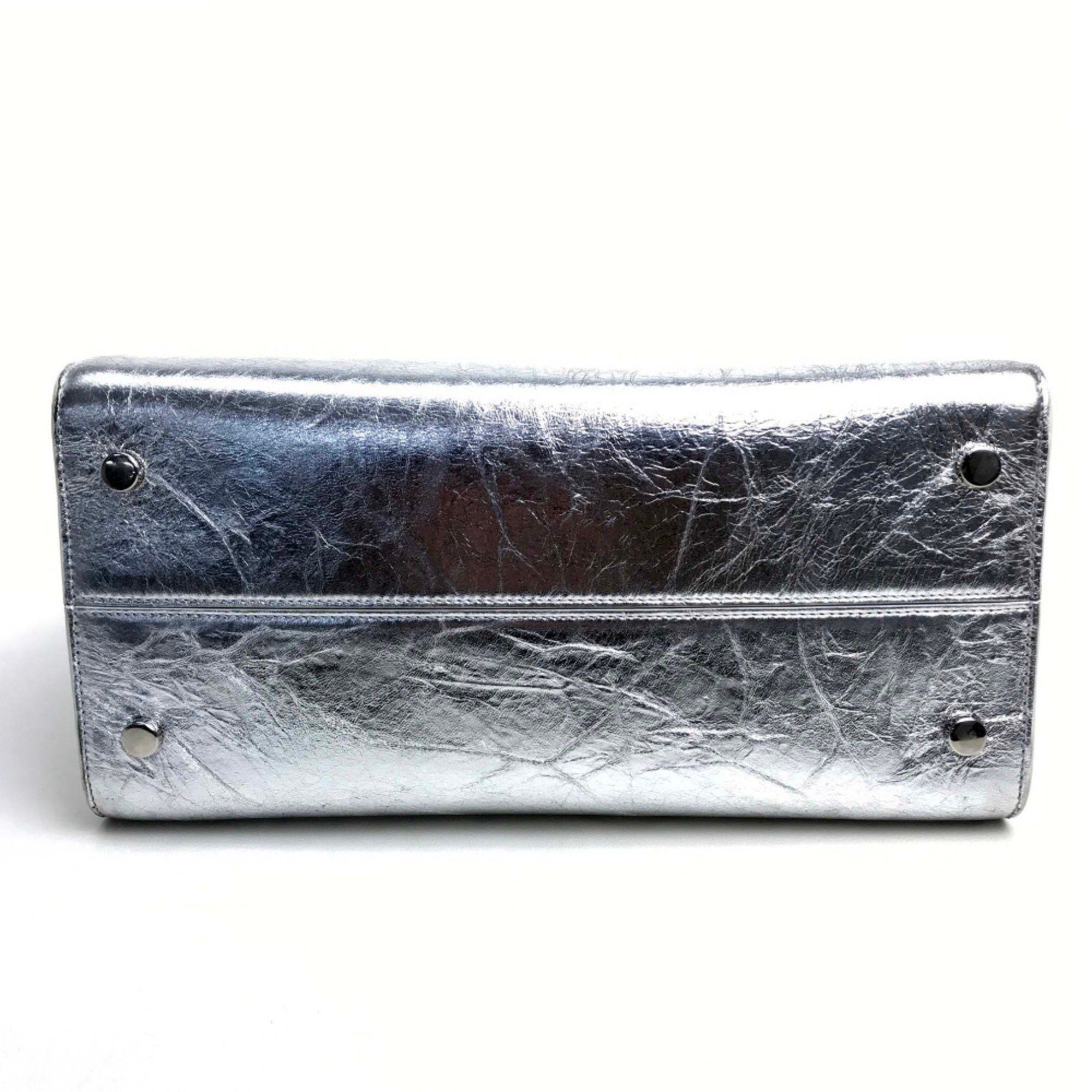 Dior Christian CHRISTIAN DIOR Bag 2WAY Hand Bag Metallic Silver Size ONE SIZE - 6 Thumbnail