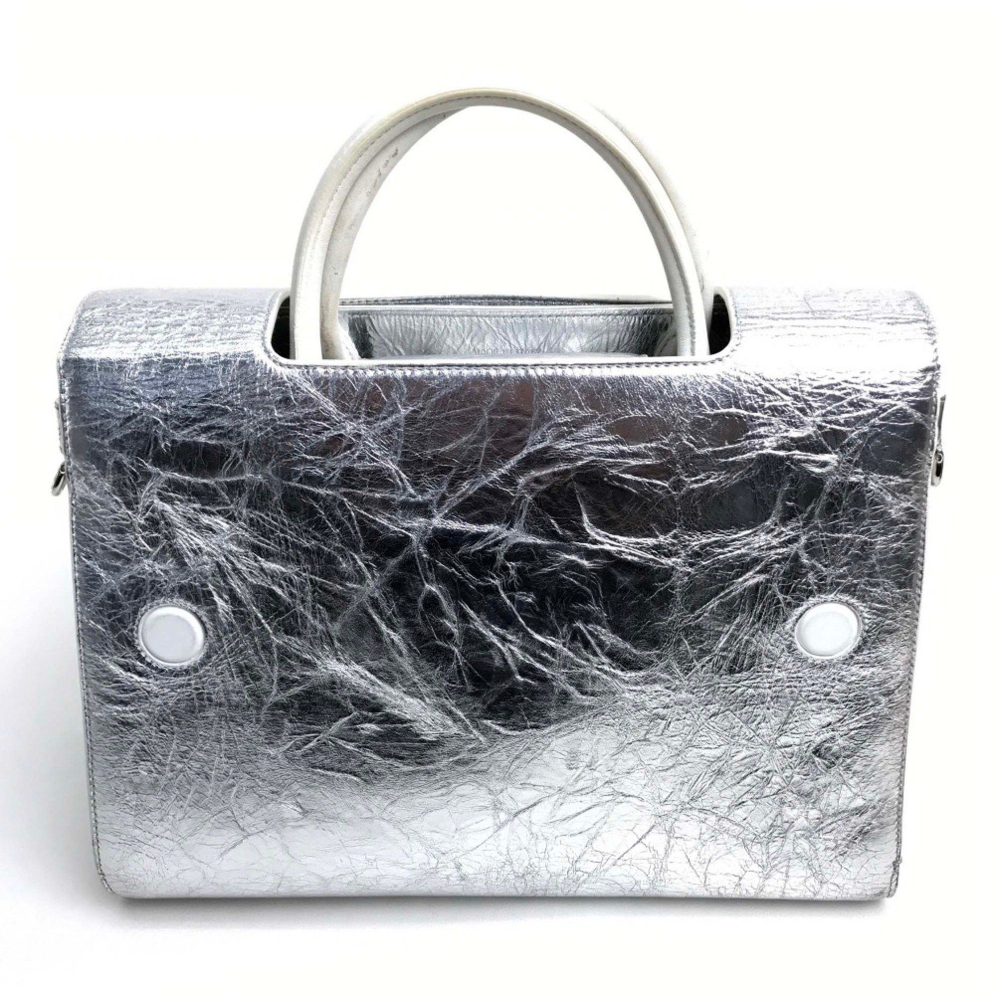 Dior Christian CHRISTIAN DIOR Bag 2WAY Hand Bag Metallic Silver Size ONE SIZE - 2 Thumbnail