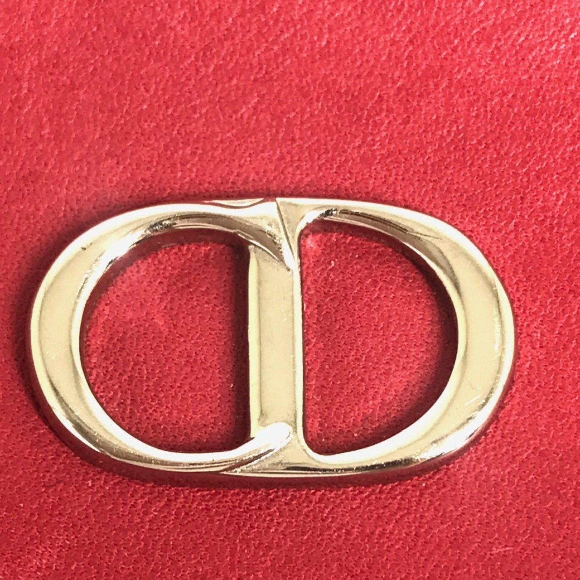 Dior Christian CHRISTIAN DIOR CDHardware Bag Crossbody Shoulder Bag Red SilverHardware Size ONE SIZE - 10 Thumbnail