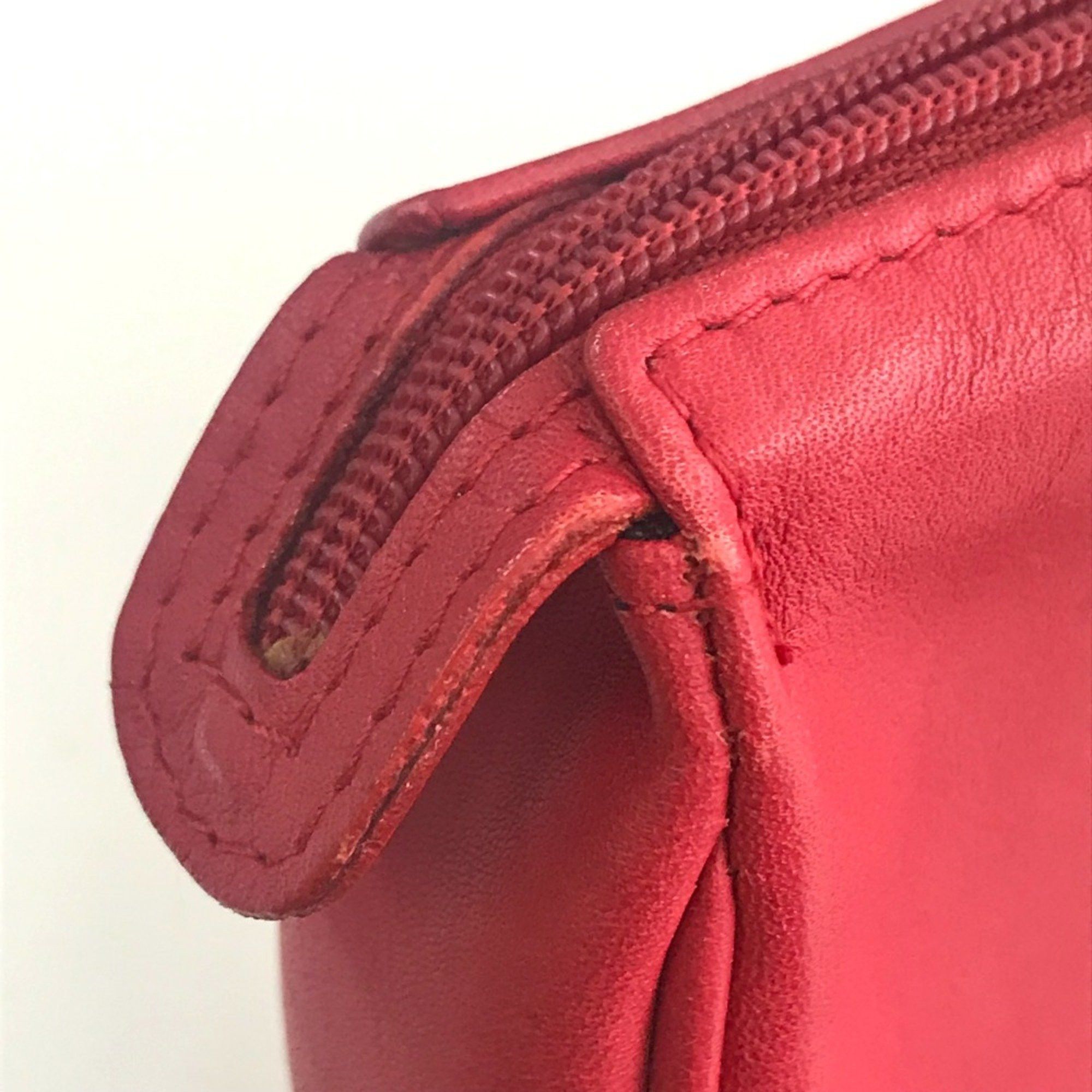 Dior Christian CHRISTIAN DIOR CDHardware Bag Crossbody Shoulder Bag Red SilverHardware Size ONE SIZE - 9 Thumbnail