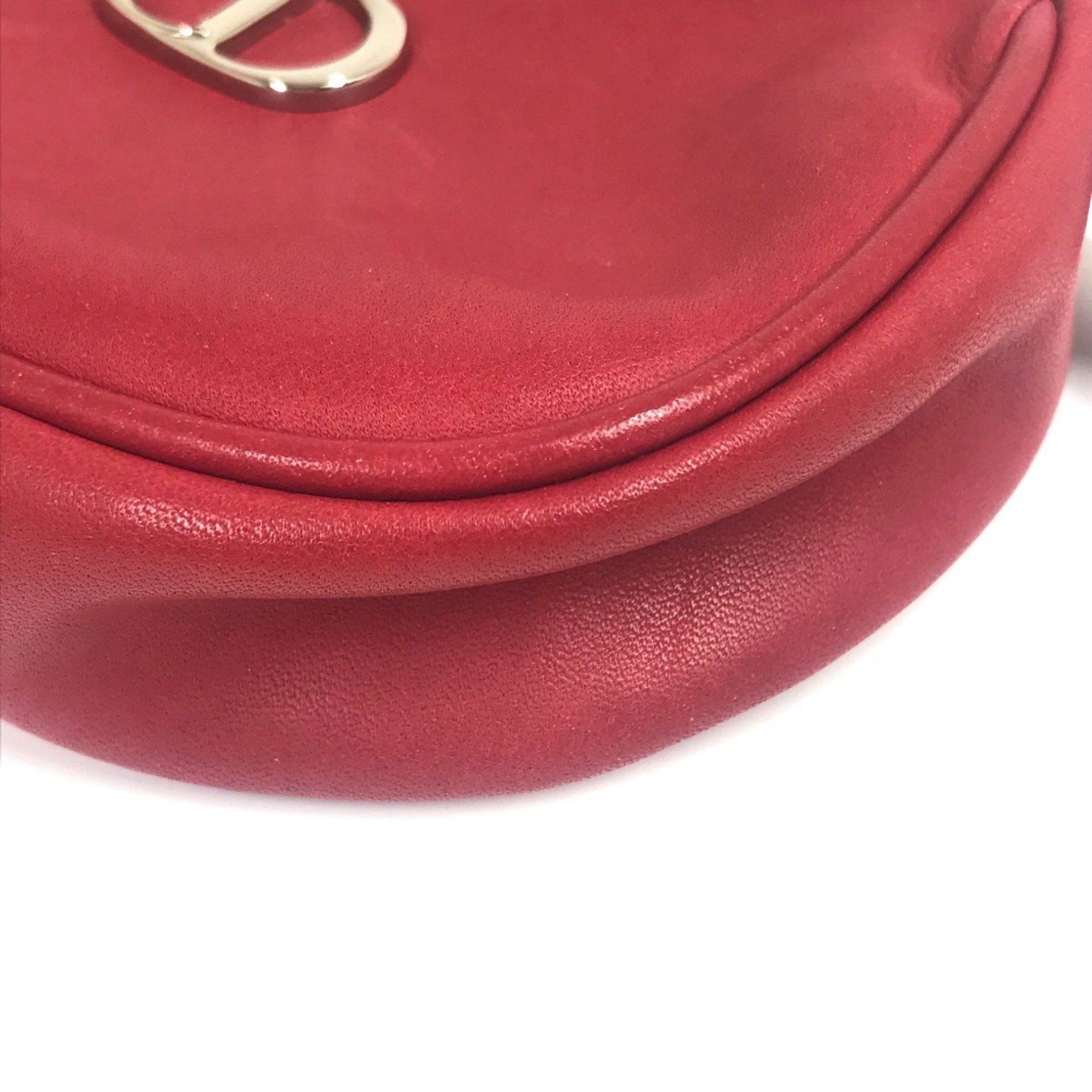 Dior Christian CHRISTIAN DIOR CDHardware Bag Crossbody Shoulder Bag Red SilverHardware Size ONE SIZE - 5 Thumbnail