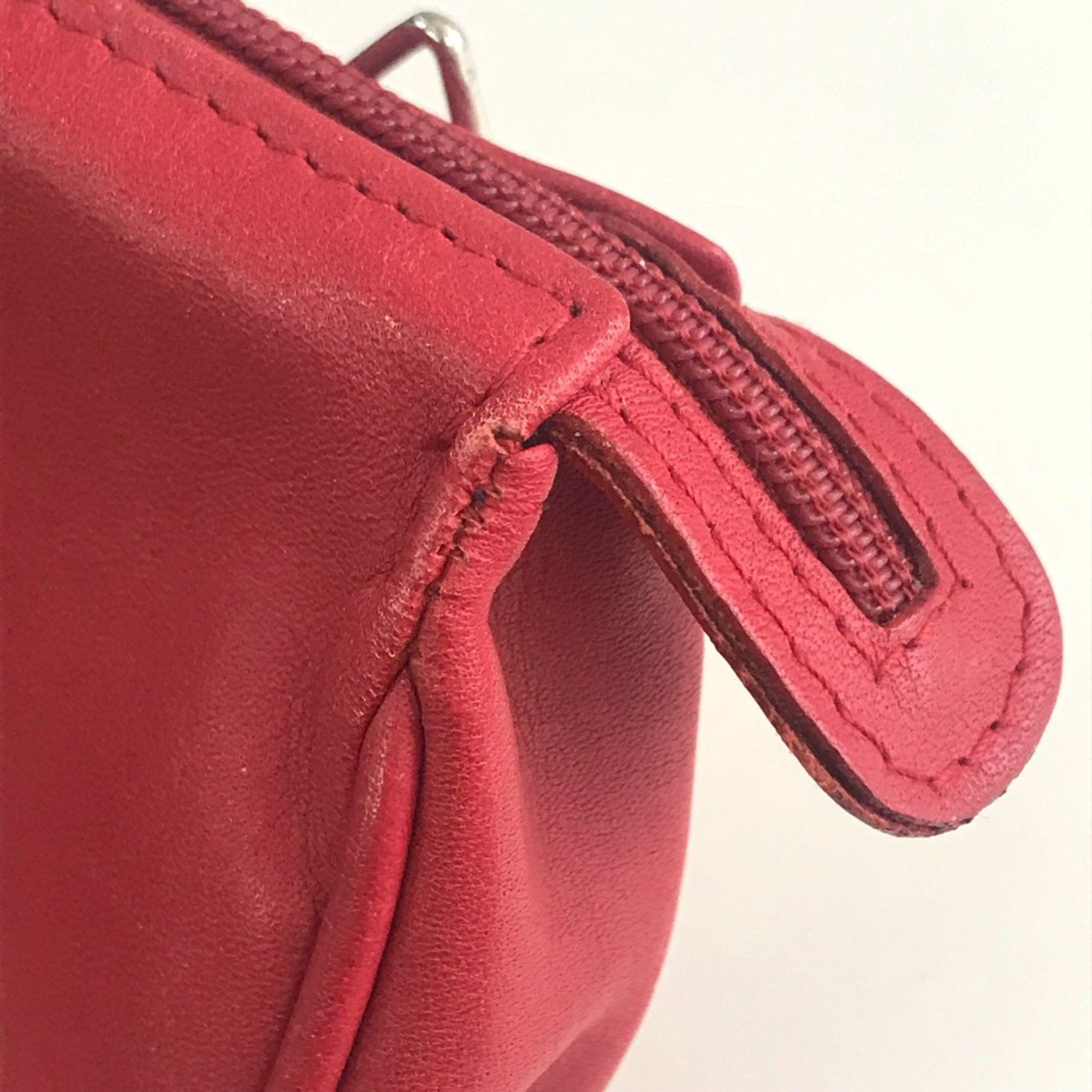 Dior Christian CHRISTIAN DIOR CDHardware Bag Crossbody Shoulder Bag Red SilverHardware Size ONE SIZE - 8 Thumbnail