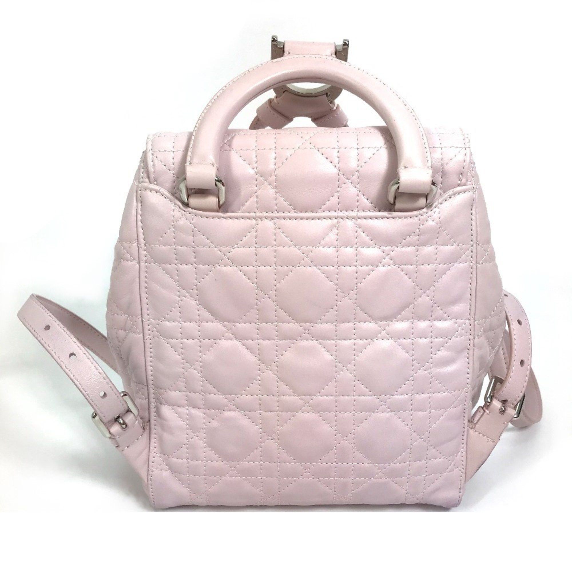 Dior Christian CHRISTIAN DIOR Cannage Stardust Small Ginza limited Backpack Soft pink pink Size ONE SIZE - 2 Thumbnail