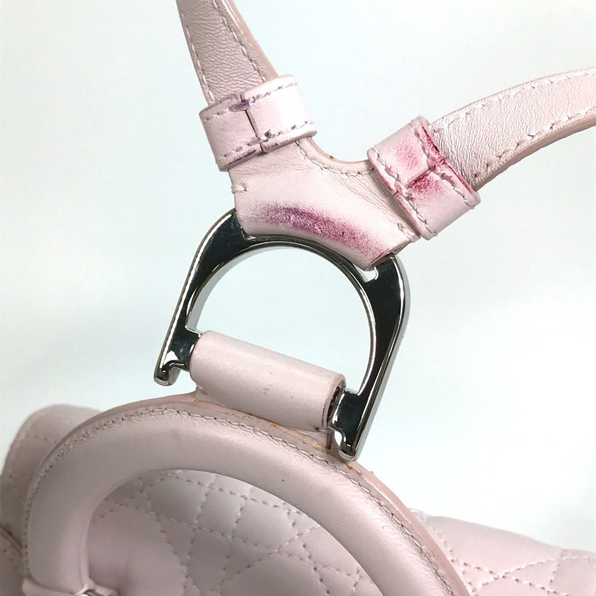 Dior Christian CHRISTIAN DIOR Cannage Stardust Small Ginza limited Backpack Soft pink pink Size ONE SIZE - 6 Thumbnail