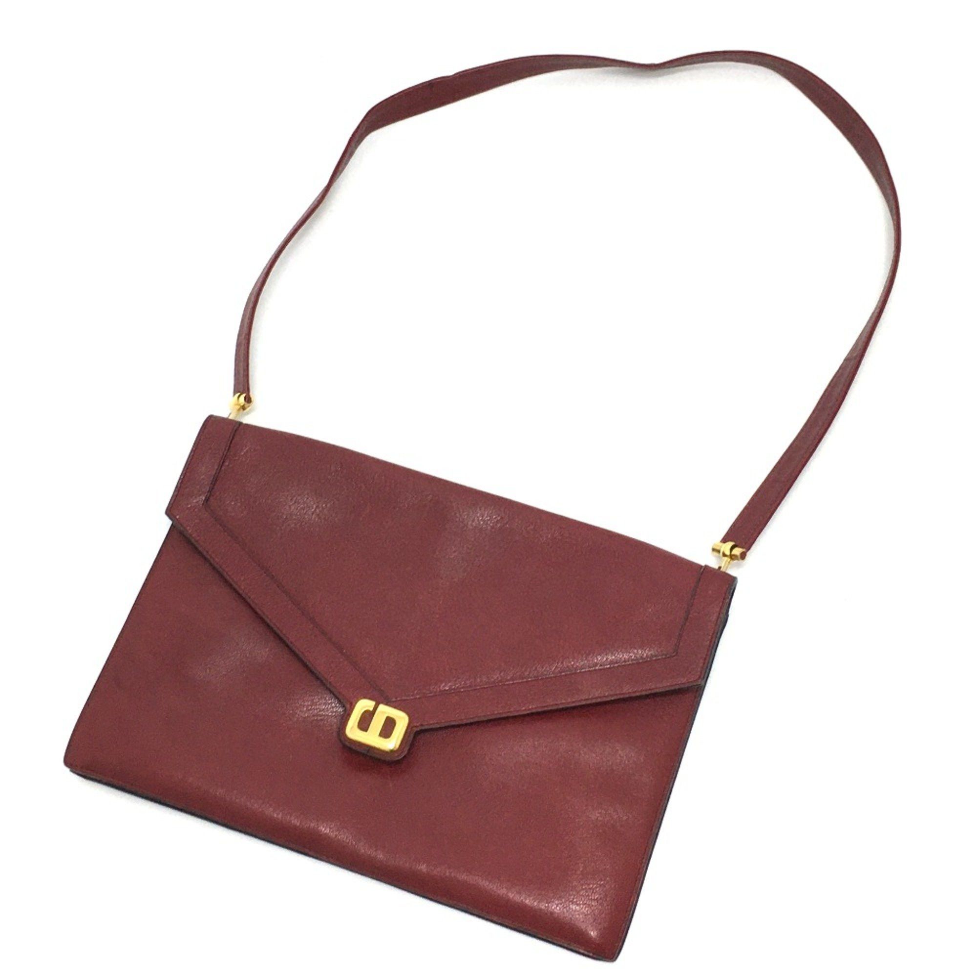 Dior Christian CHRISTIAN DIOR CDHardware bag shawl Shoulder Bag Red GoldHardware Size ONE SIZE - 12 Thumbnail