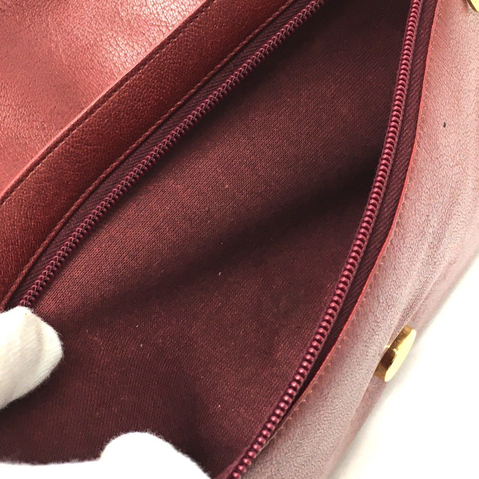 Dior Christian CHRISTIAN DIOR CDHardware bag shawl Shoulder Bag Red GoldHardware Size ONE SIZE - 10 Thumbnail